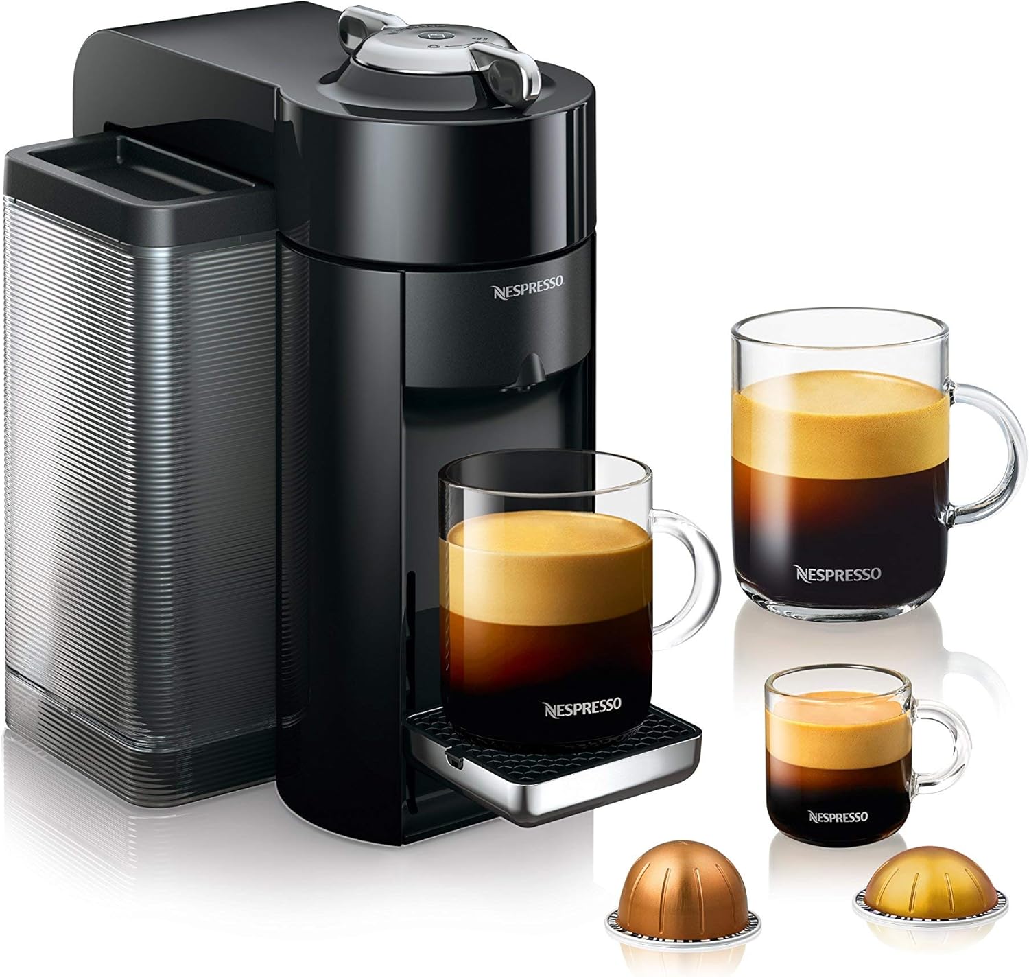 Nespresso Vertuo Coffee and Espresso Maker,1597 ml, by De'Longhi, Graphite Metal