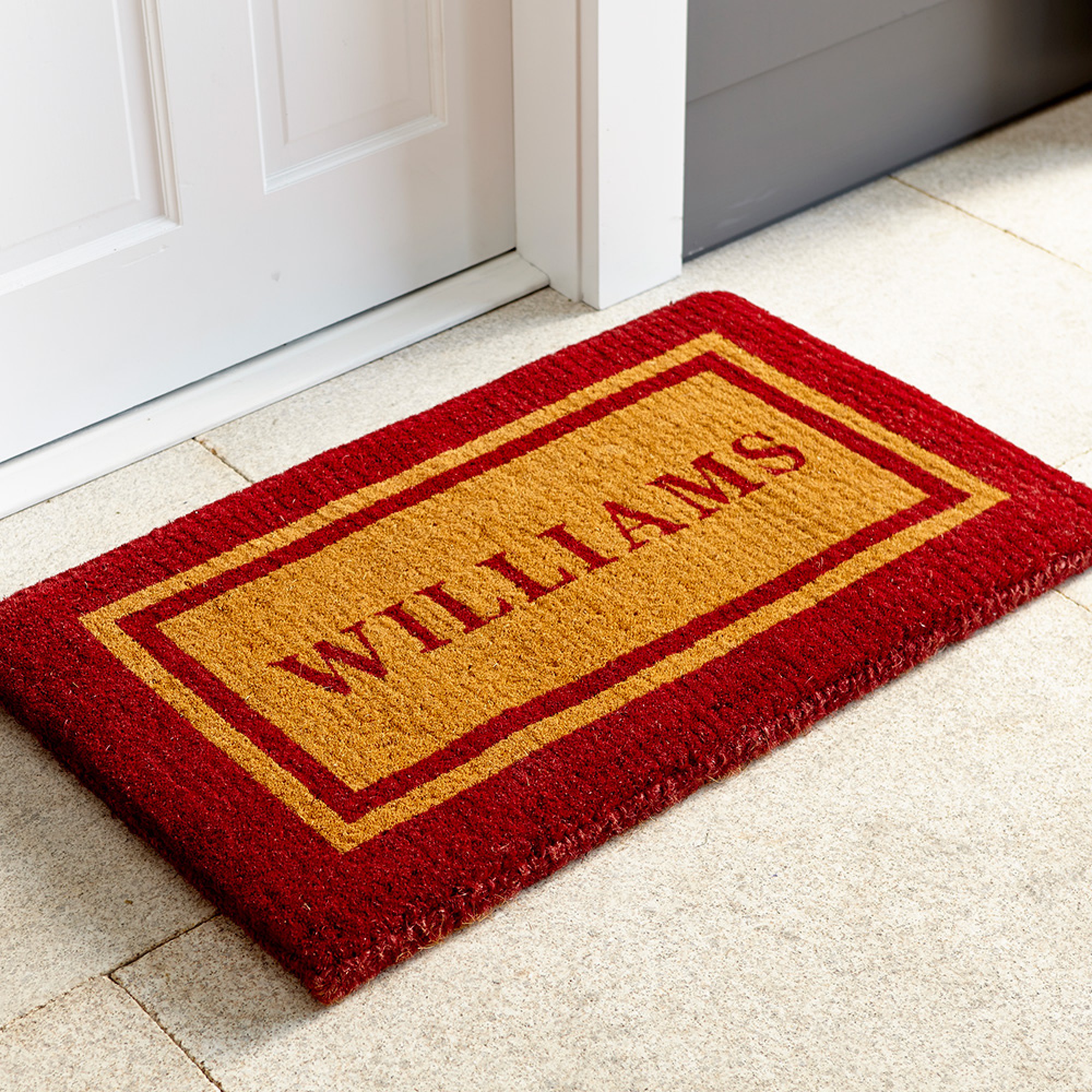 Personalized Double Border Doormat