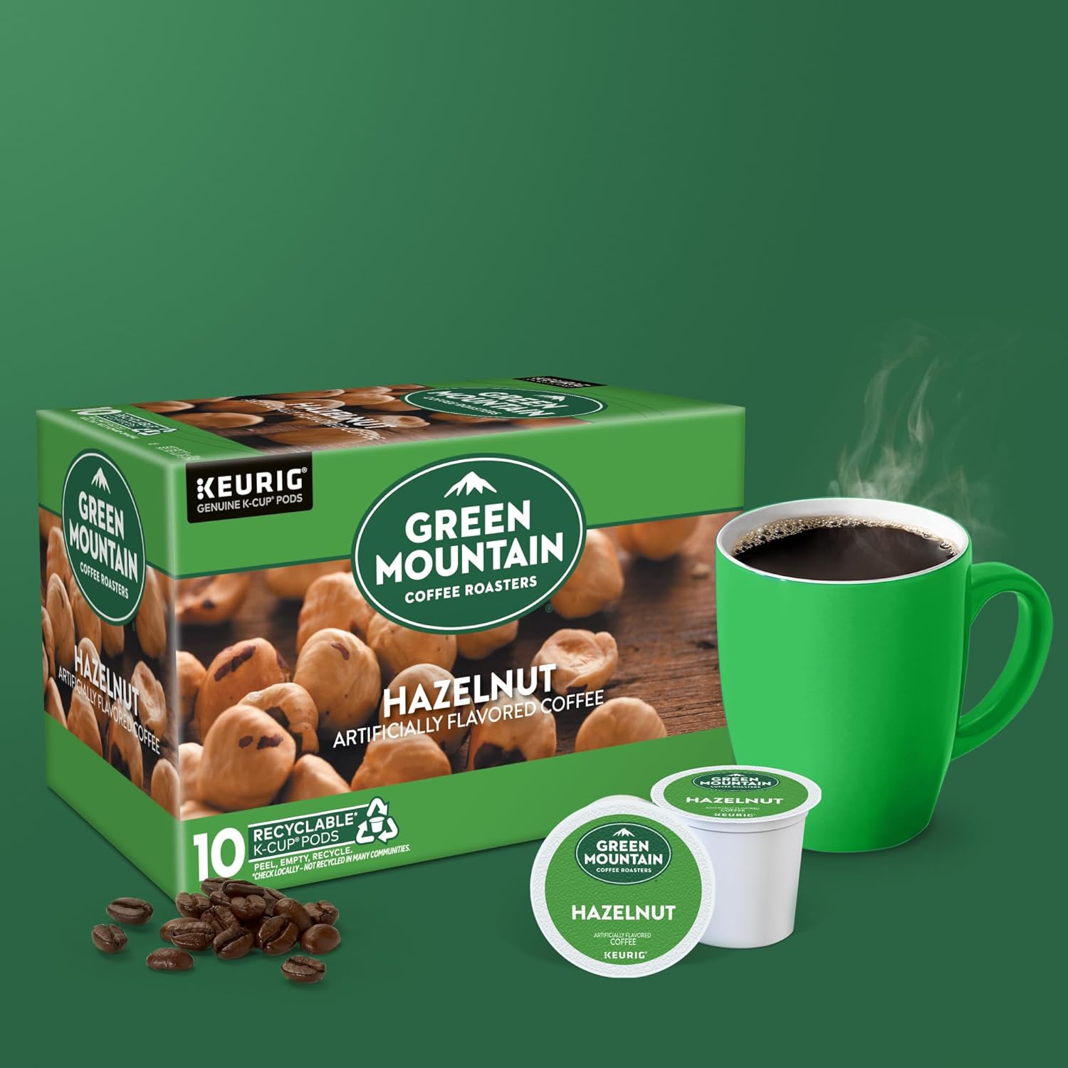 Green Mountain Coffee Roasters Caramel Vanilla Cream Keurig Single-Serve K-Cup pods, Light Roast Coffee, 72 Count (6 Packs of 12)