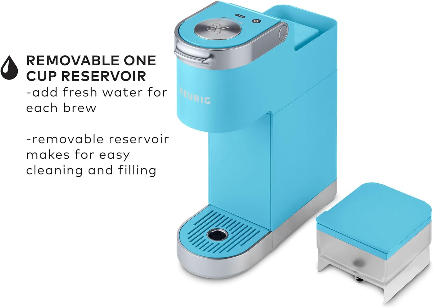 Keurig K-Mini Plus Single Serve K-Cup Pod Coffee Maker, with 6 to 12oz Brew Size, Stores up to 9 K-Cup Pods, Travel Mug Friendly, Matte Black