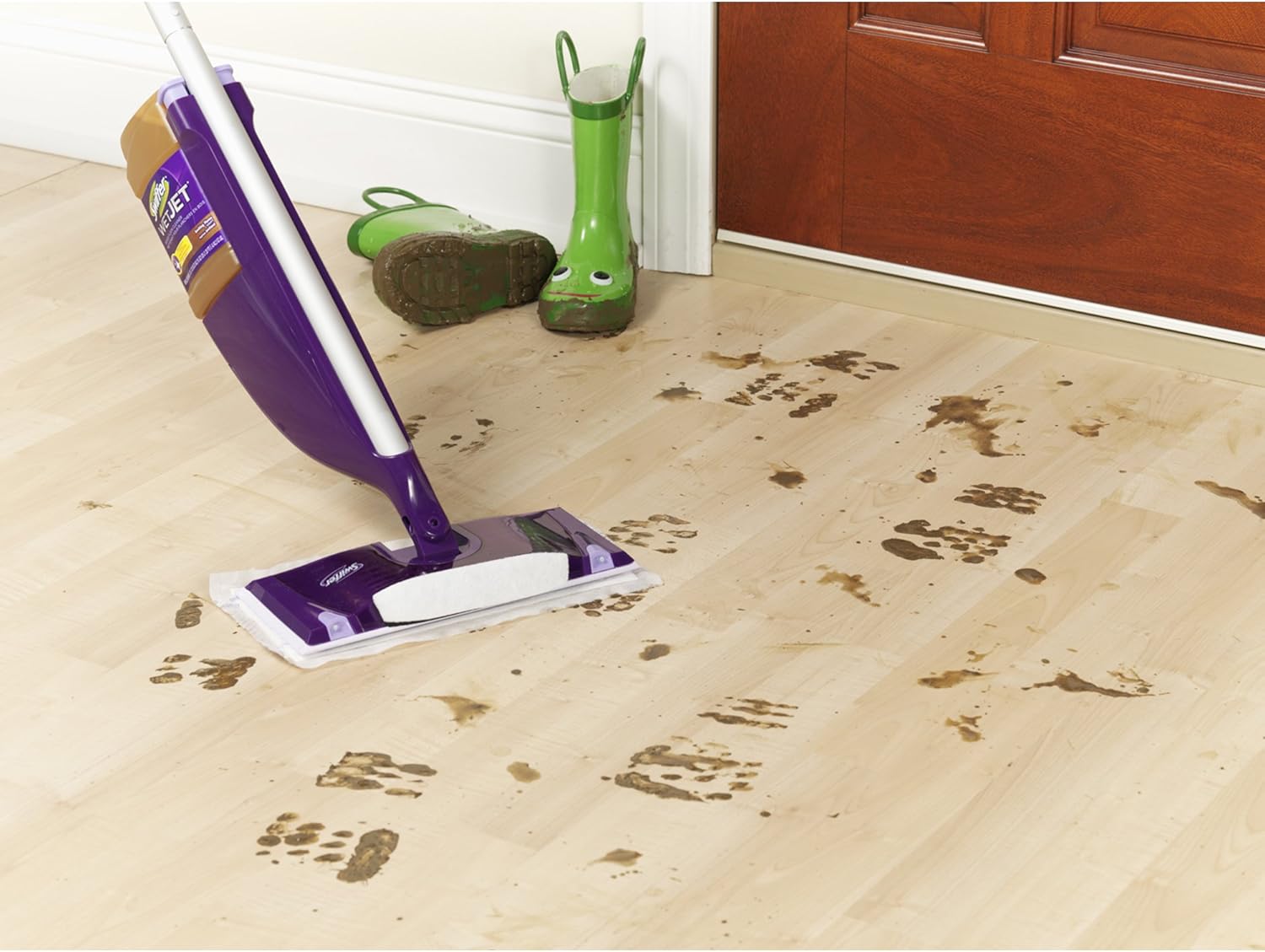 Swiffer WetJet Multi-Purpose Floor Cleaner Solution with Febreze Refill, Lavender Scent, 1.25 Liter -42.2 Fl Oz (Pack of 2)