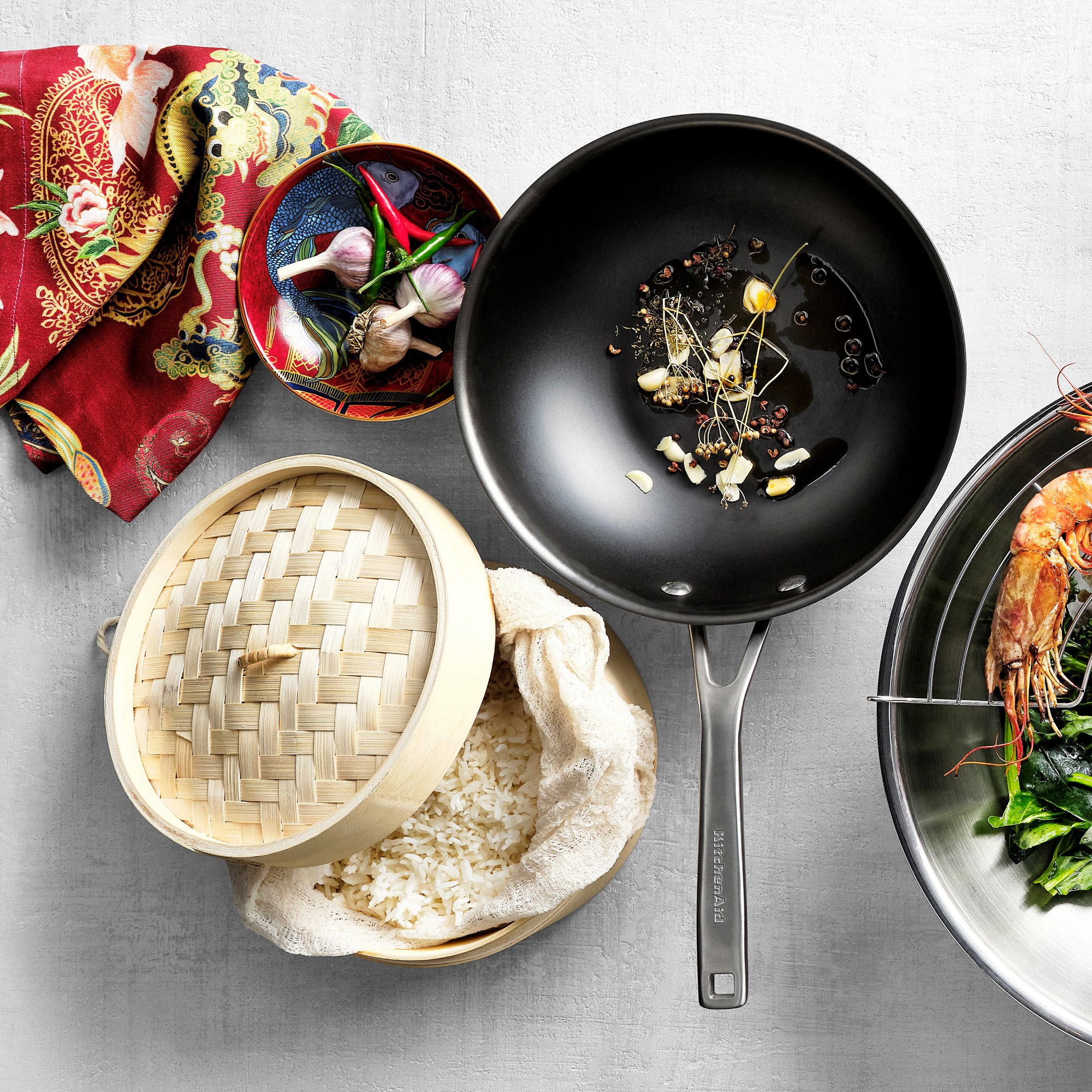 All-Clad D3® Tri-Ply Stainless-Steel Wok, 14