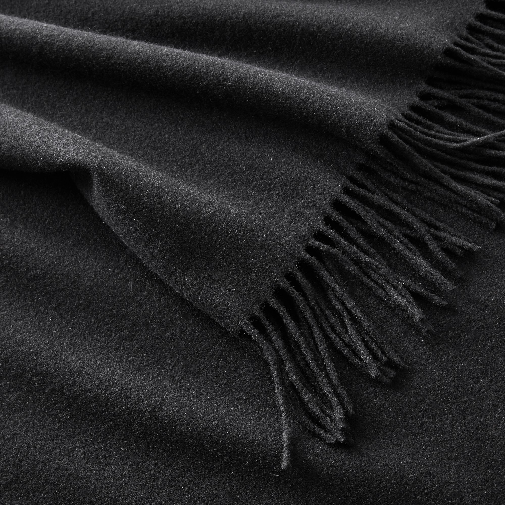 European Solid Cashmere Throw