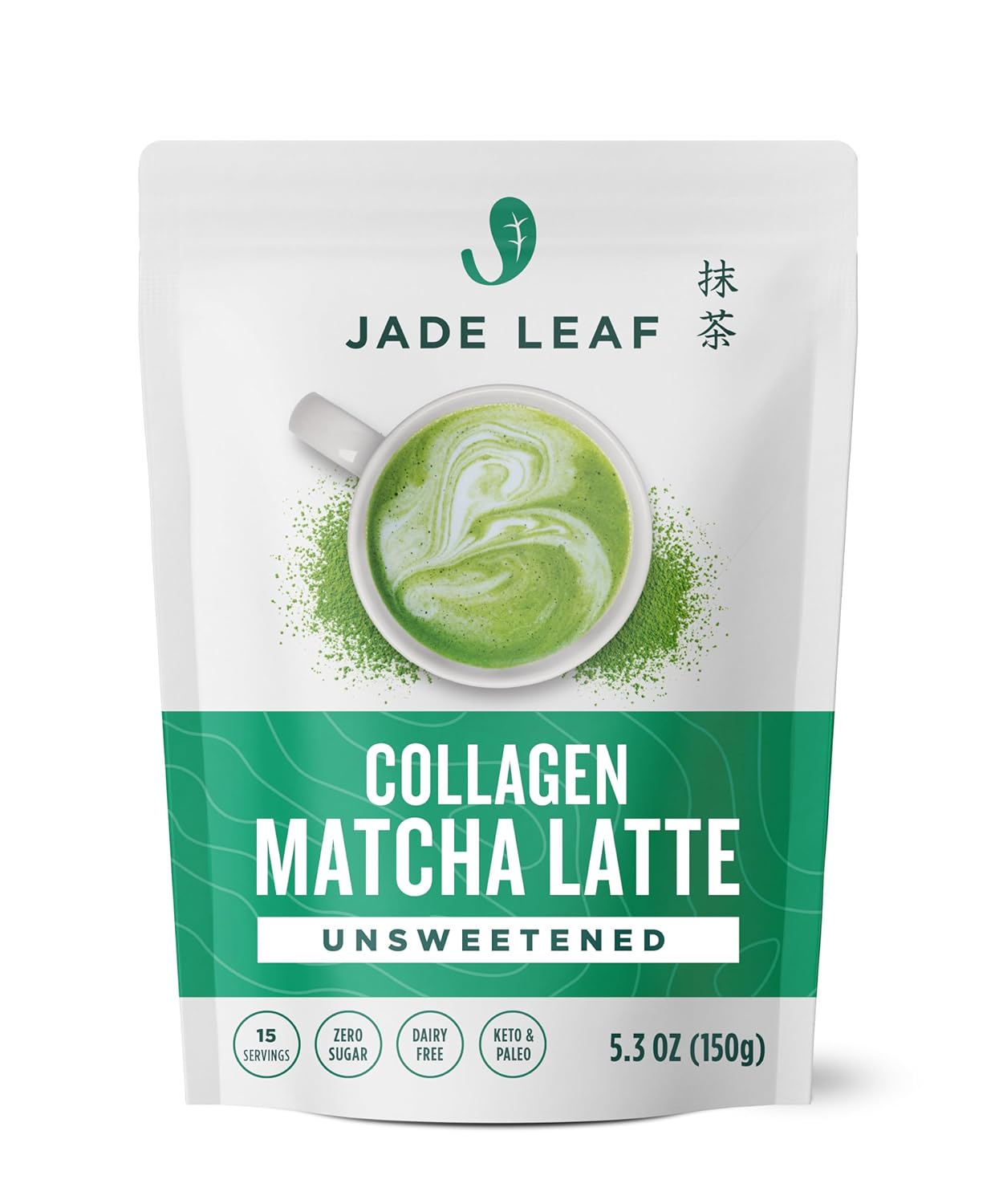 Jade Leaf Matcha Organic Café Style Sweetened Matcha Latte Premium Barista Crafted Mix - Original - Authentically Japanese (5.3 Ounce Pouch)