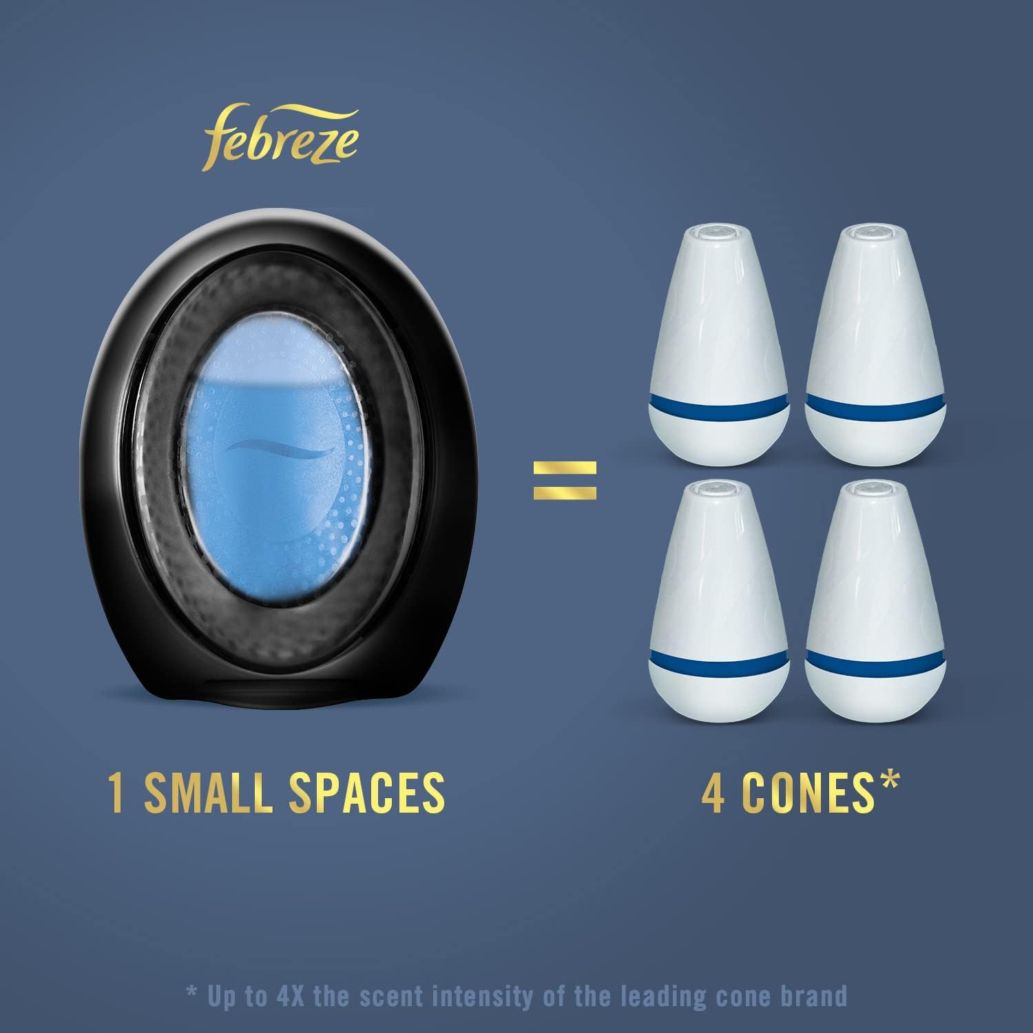 Febreze Small Spaces Air Freshener Linen & Sky, .25 fl. oz., Pack of 4