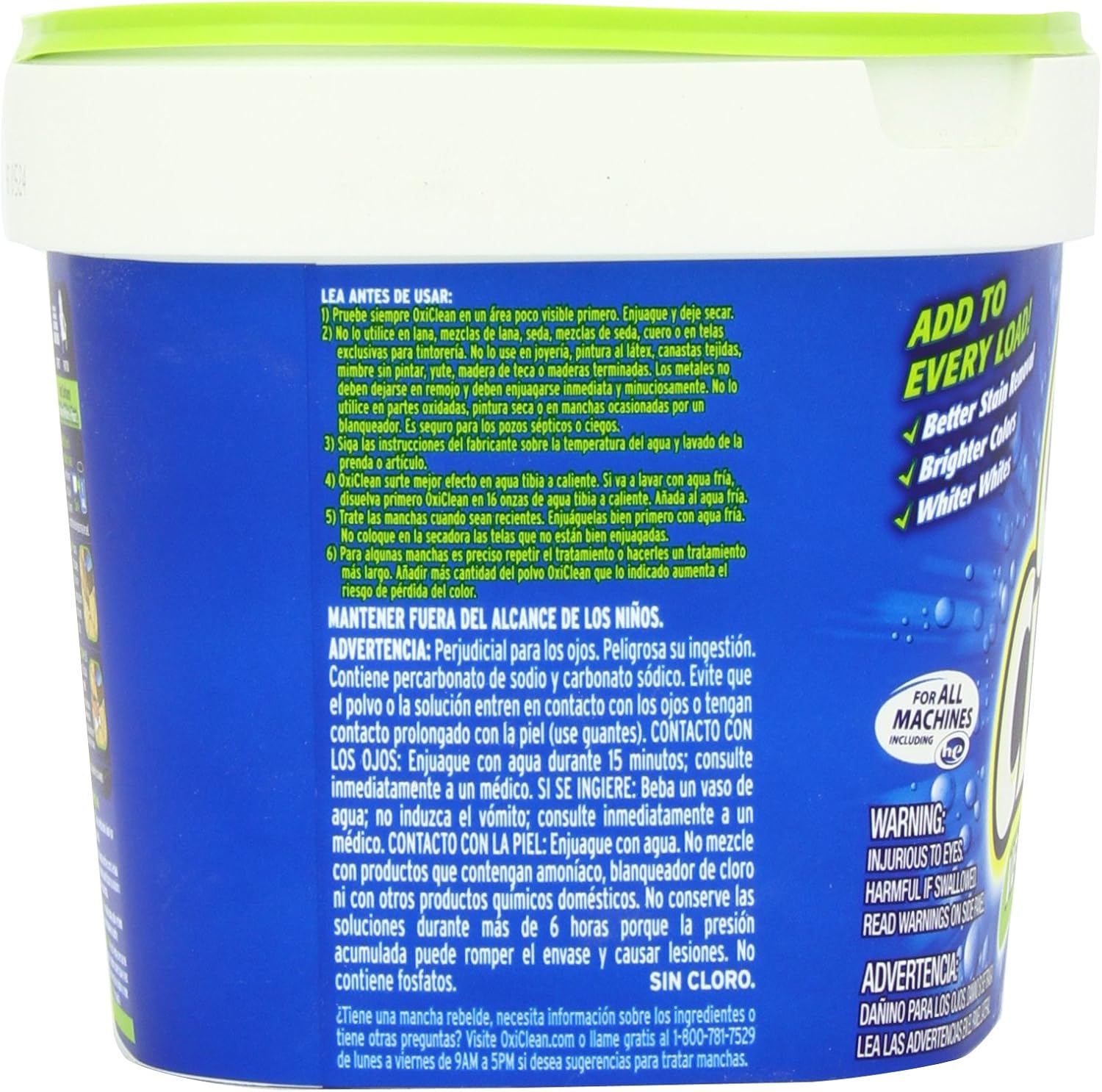 OxiClean Free Versatile Stain Remover Powder, 3 lb