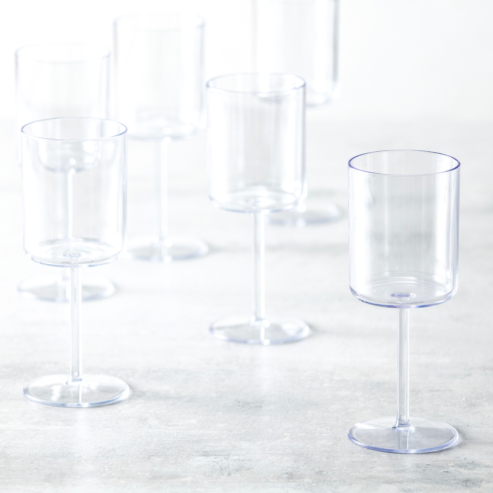 Fortessa Urbo Outdoor White Wine Glasses, Set of 6