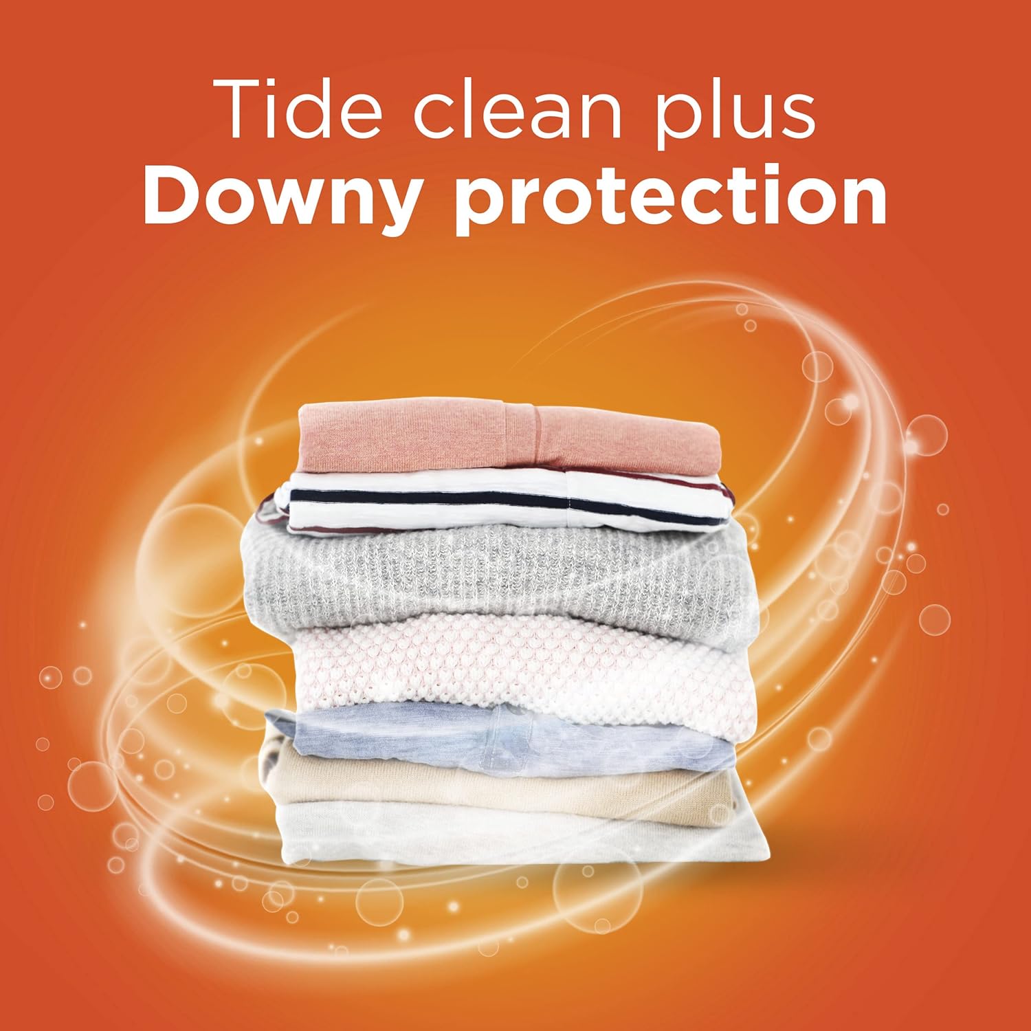 Tide plus Downy Liquid Laundry Detergent Soap, April Fresh Scent, HE Compatible, 94 Loads, 132 fl oz