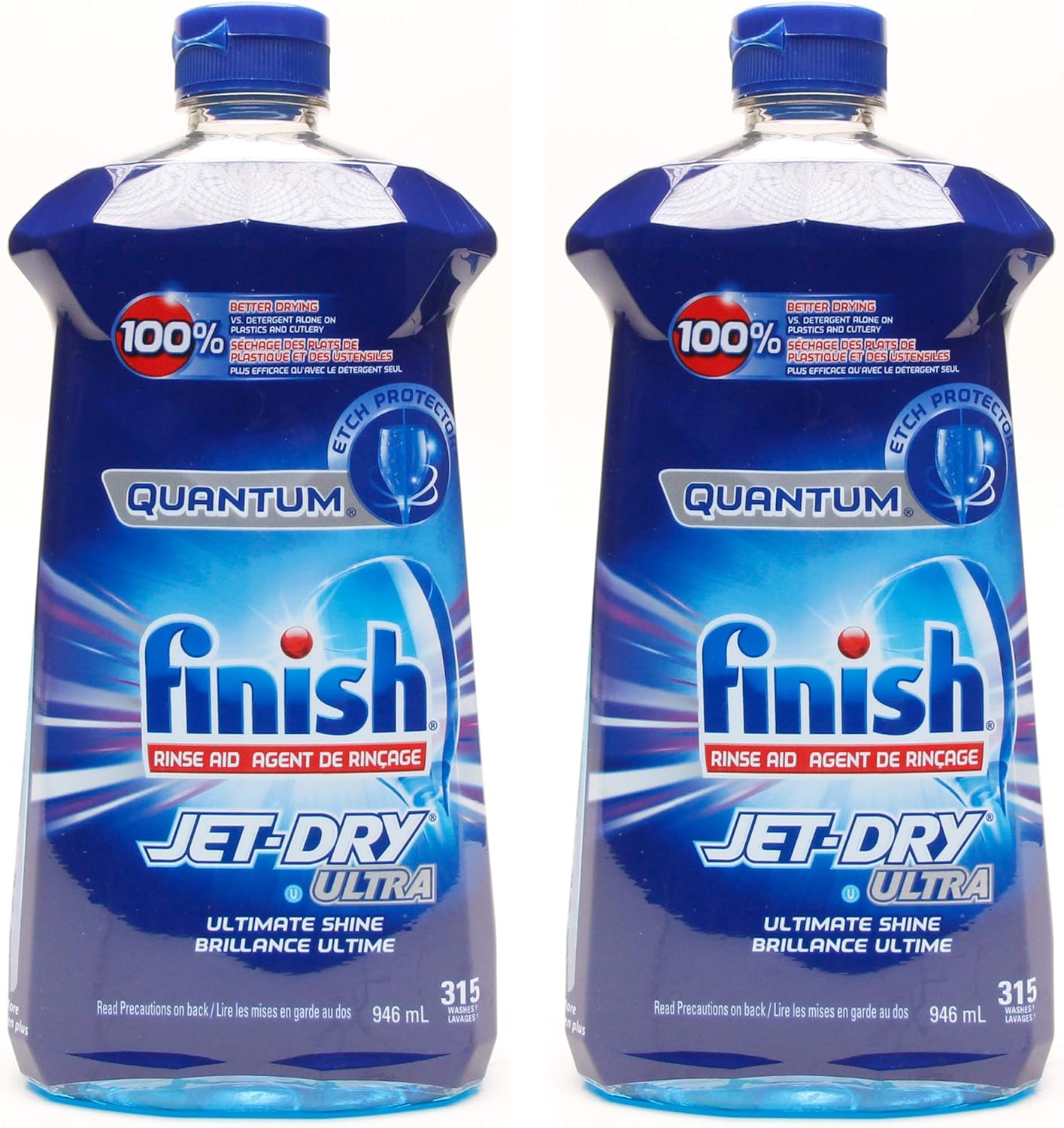 Finish Quantum Rinse Aid Jet-Dry Ultra Ultimate Shine, 32 Fl. Oz / 946 ml - 315 Washes