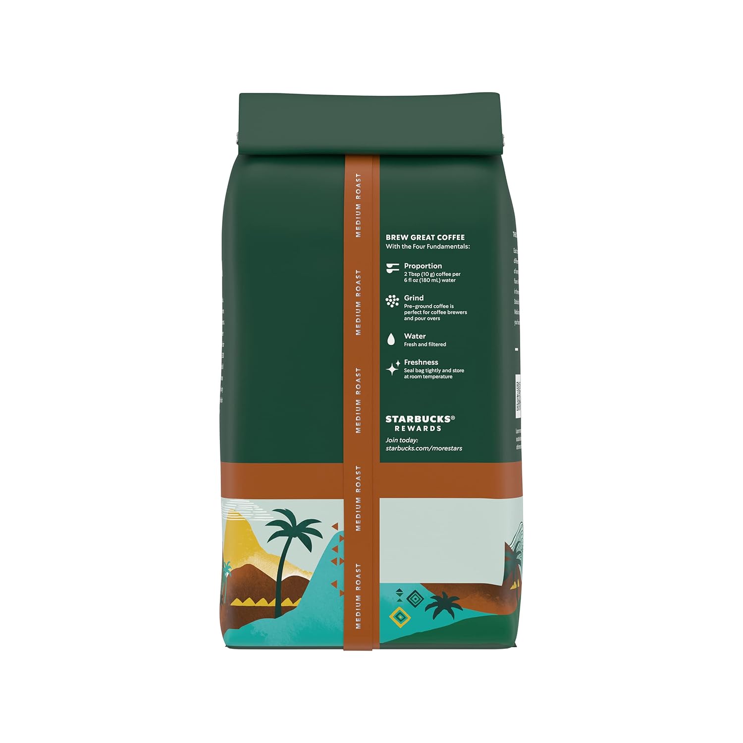 Starbucks Ground Coffee, Medium Roast Coffee, Pike Place Roast, 100% Arabica, 1 Bag (28 Oz)