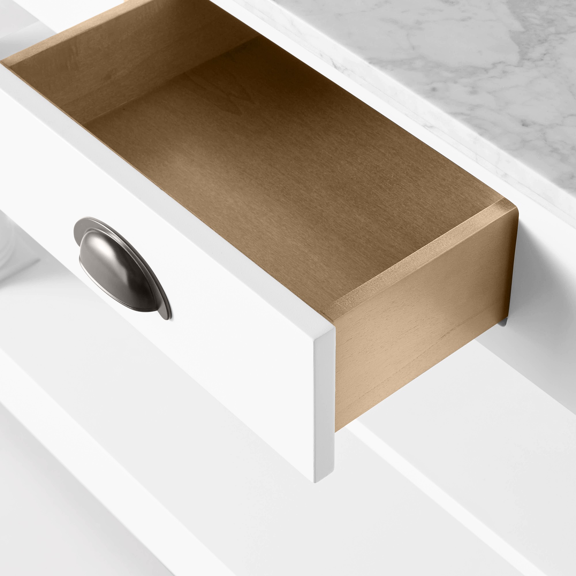 Barrelson Single Kitchen Island with Marble Top (49