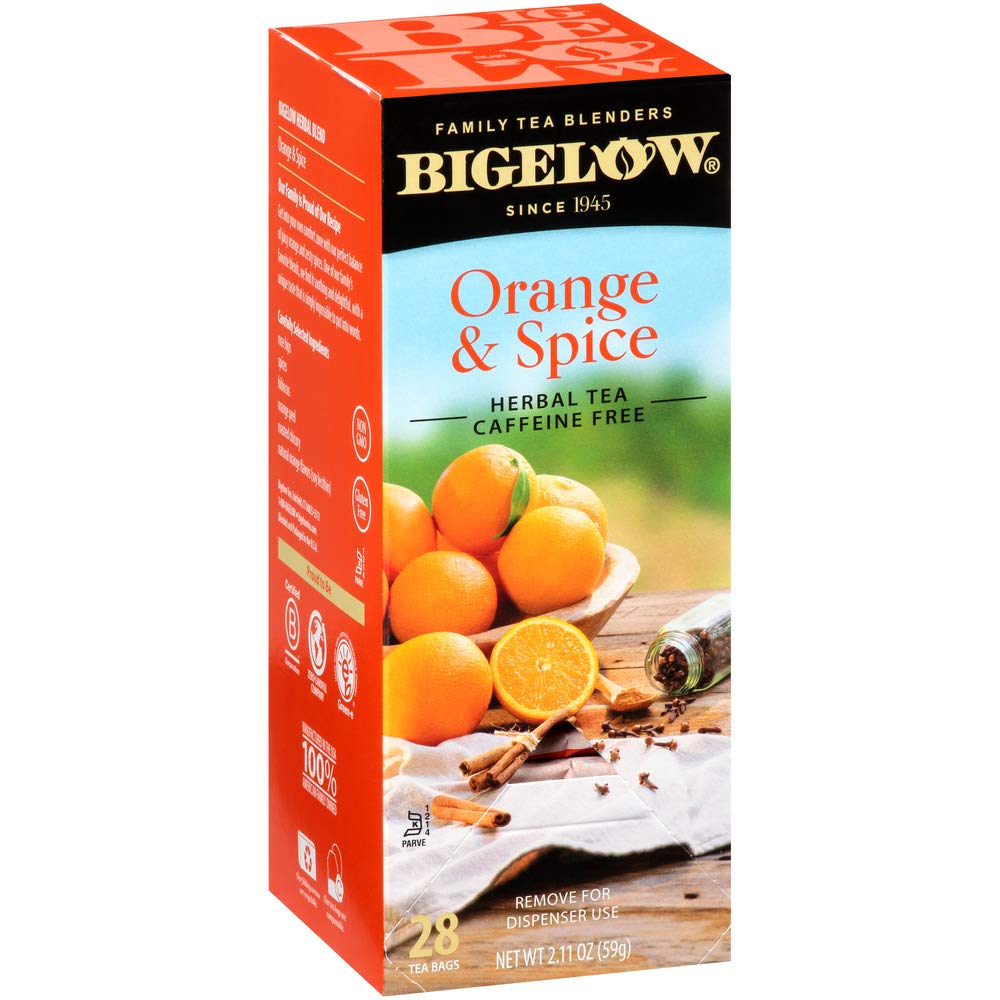 Bigelow Tea Lemon Ginger plus Probiotics Herbal Tea, Caffeine Free Tea with Lemon and Ginger, 18 Count Box (Pack of 6), 108 Total Tea Bags