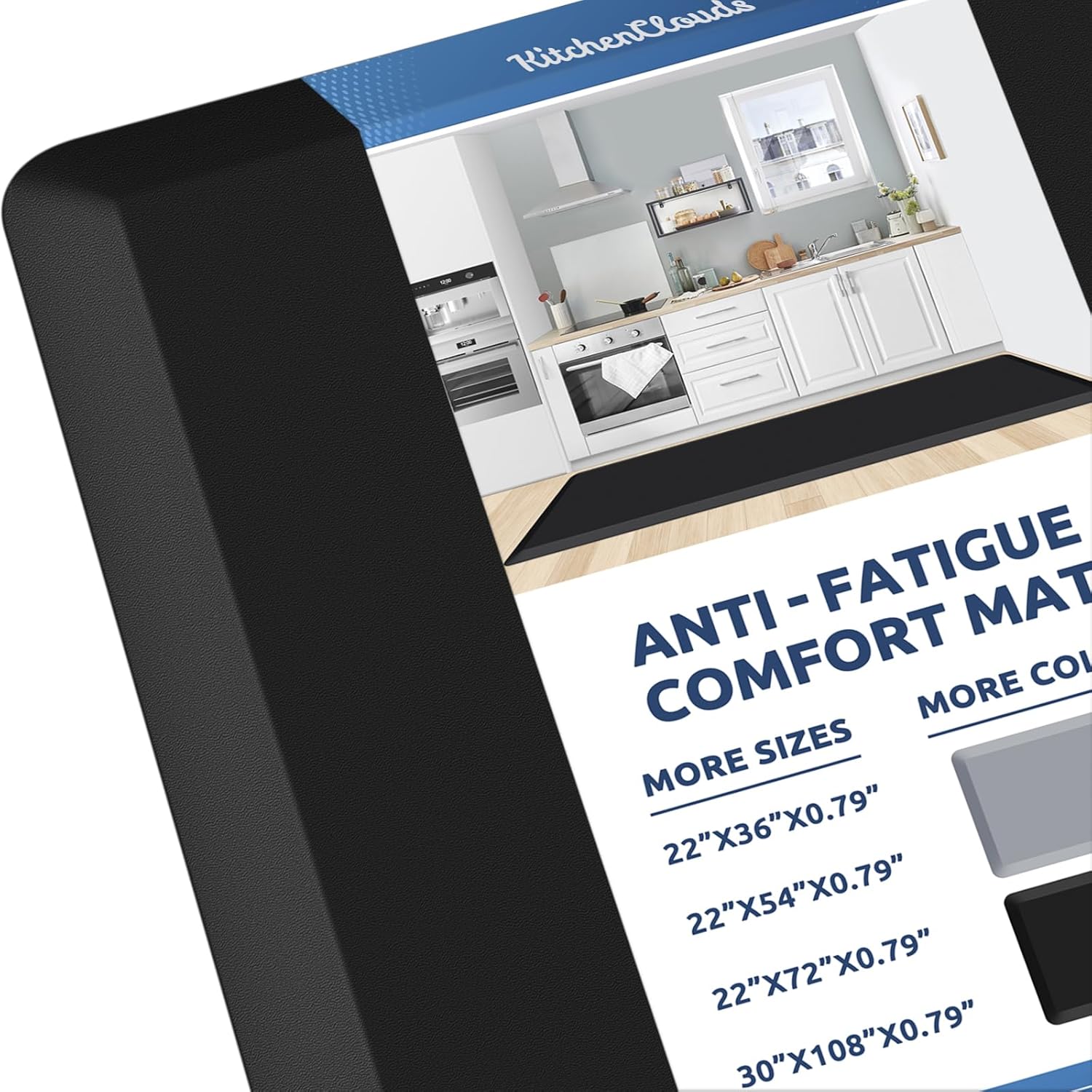KitchenClouds Kitchen Mat Cushioned Anti Fatigue Rug 17.3