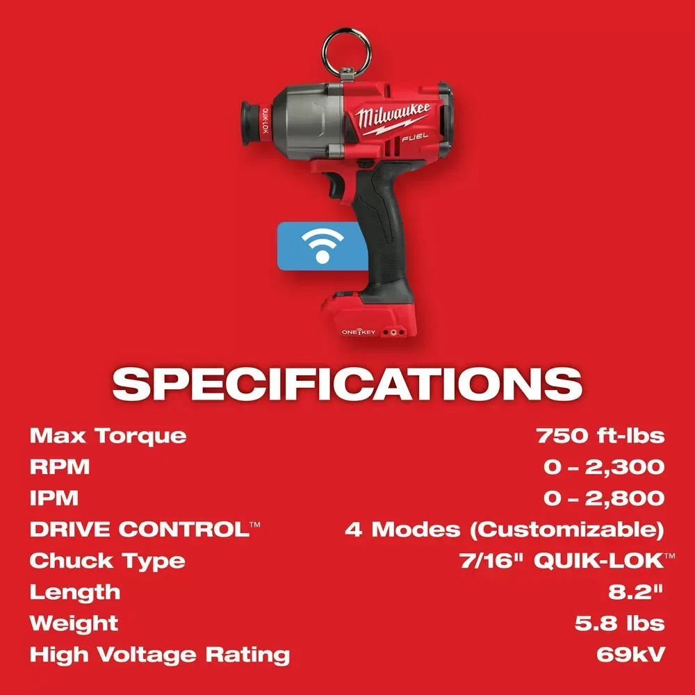 Milwaukee Pre-Sale 2865-22 M18 FUEL 18 Volt 7/16 Inch Hex Utility Impact Wrench Kit