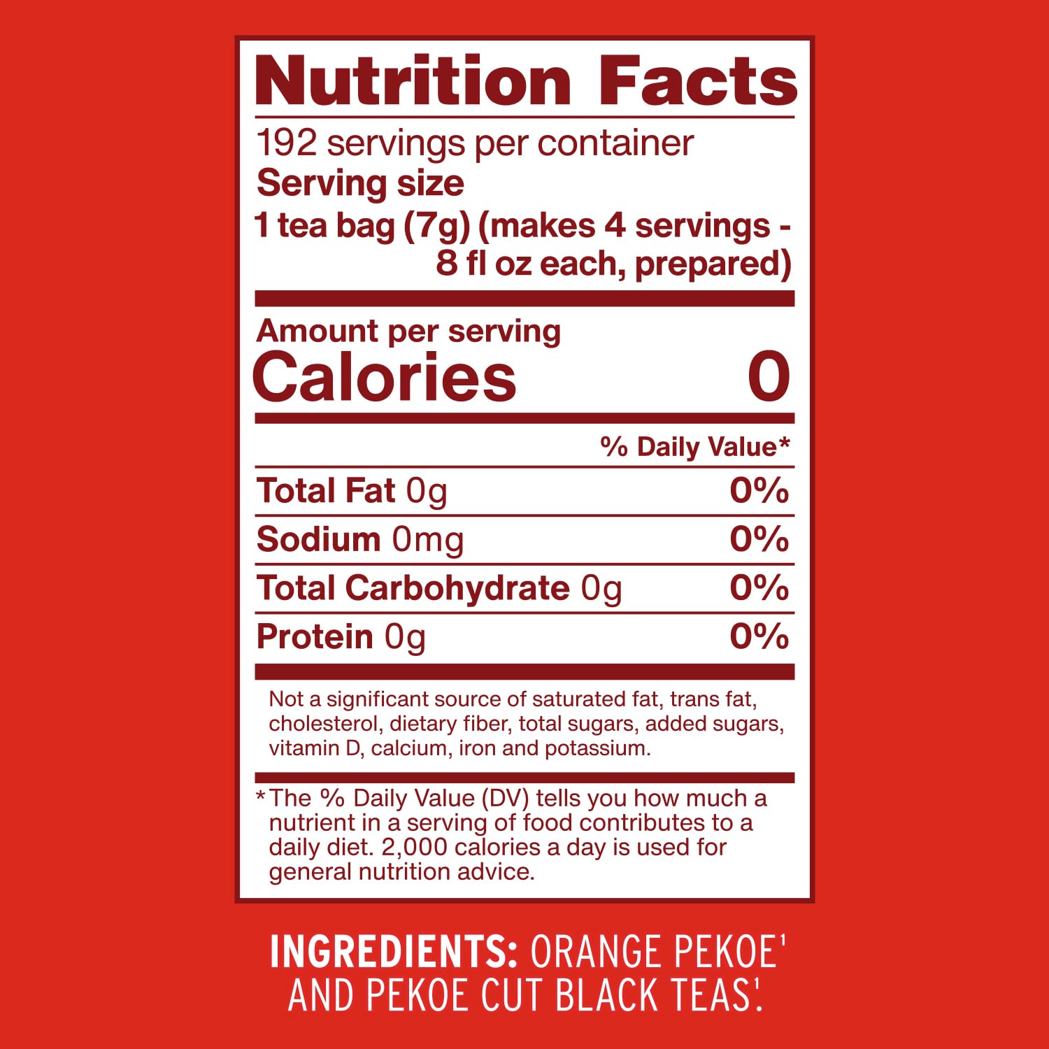 Luzianne Unsweetened Iced Tea Bags, Gallon Size, 24ct Box (Pack of 1)