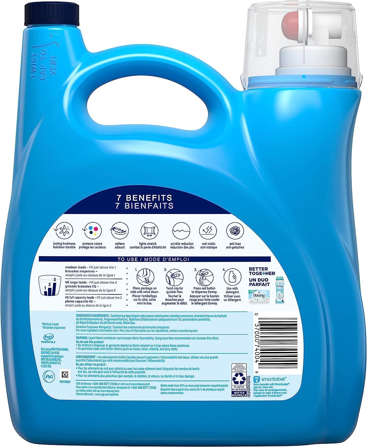 Downy April Fresh Liquid Fabric Conditioner (Fabric Softener), 10 FL OZ