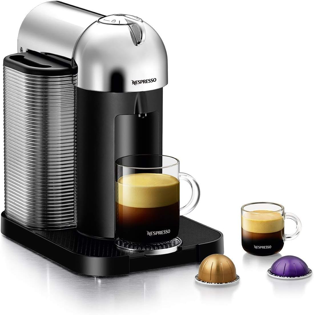 Nespresso Vertuo Coffee and Espresso Maker by Breville, Chrome