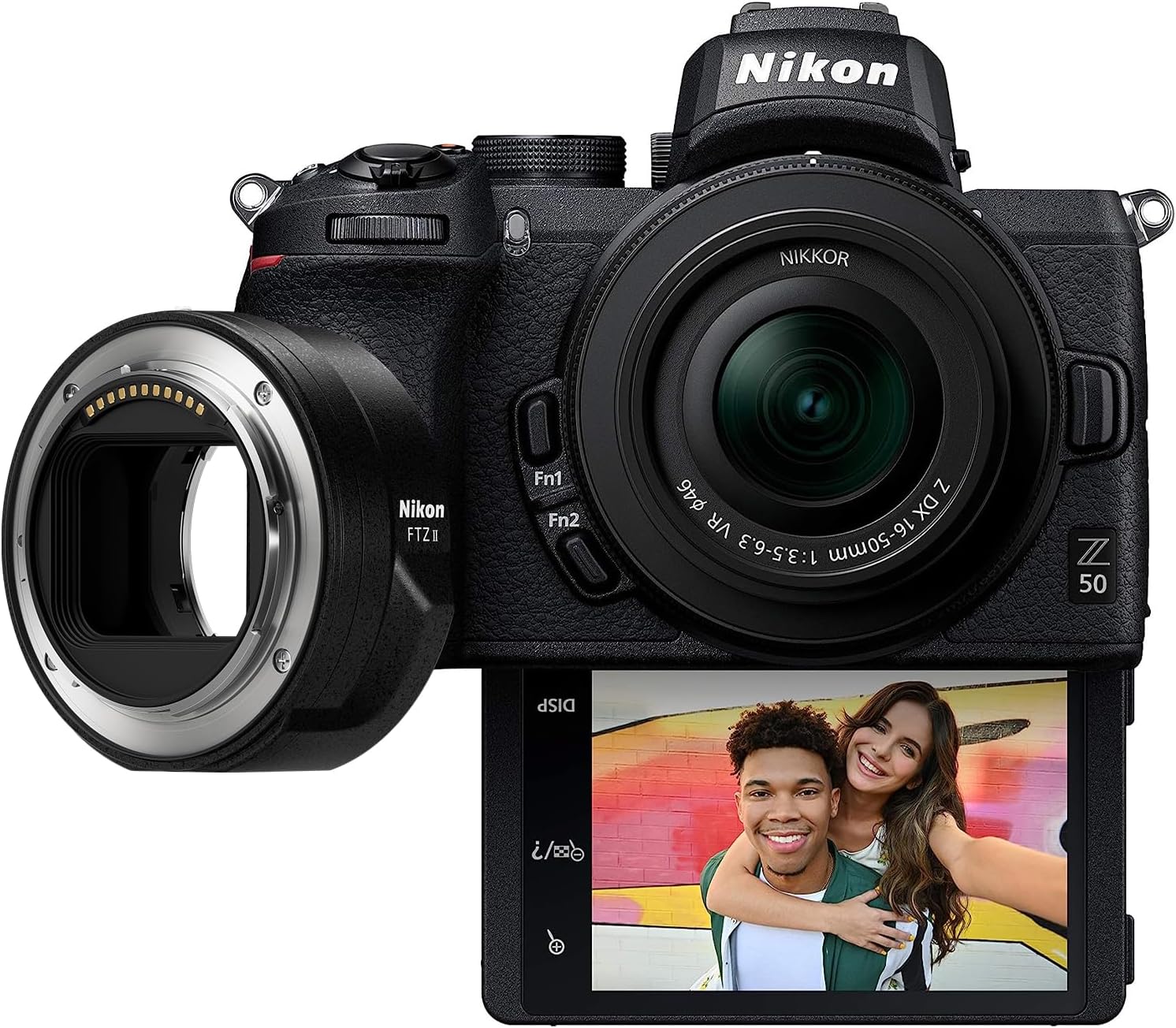 Nikon Z 50 with Wide-Angle Zoom Lens | Compact mirrorless stills/video camera with 16-50mm lens | Nikon USA Model
