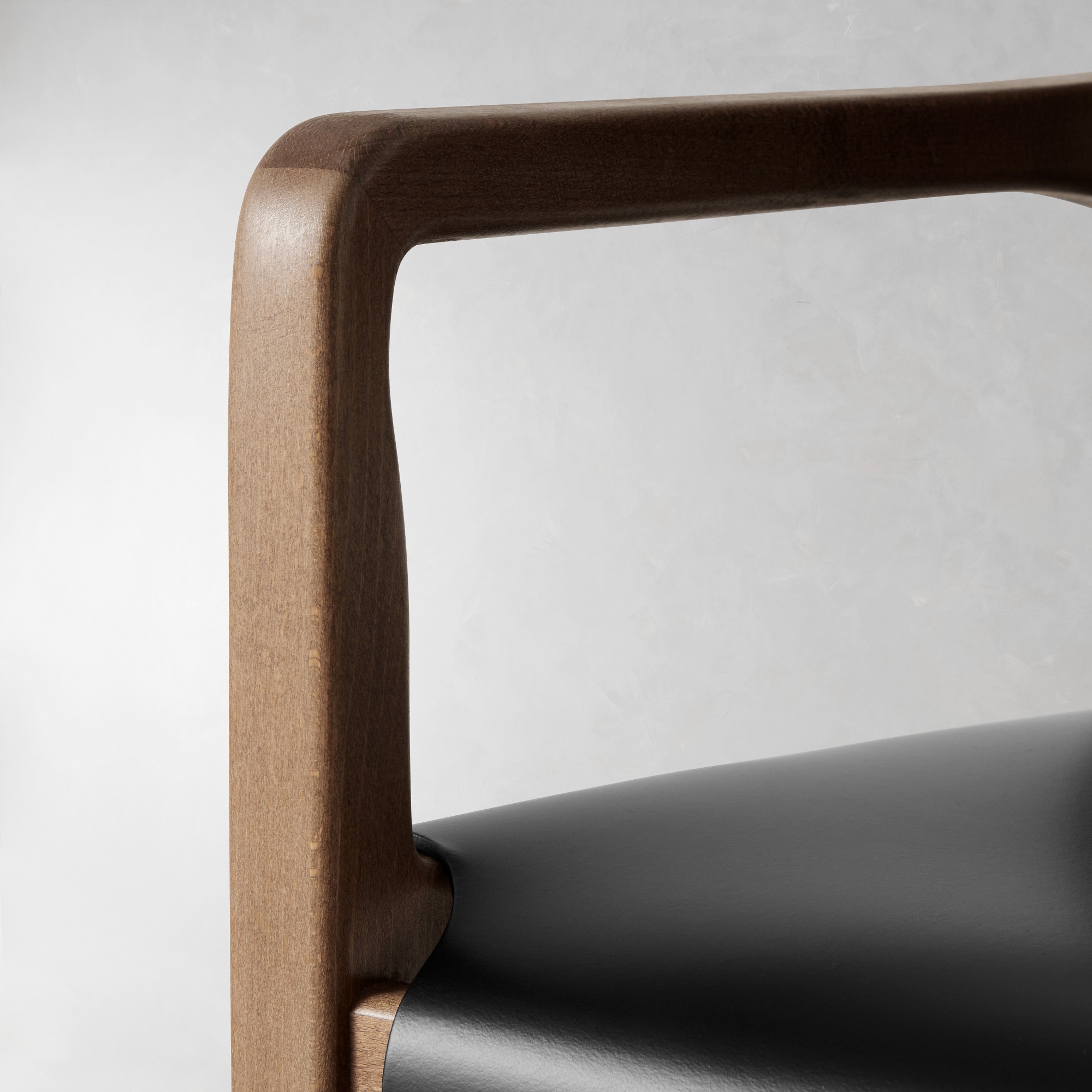 Stratton Leather Slung Armchair