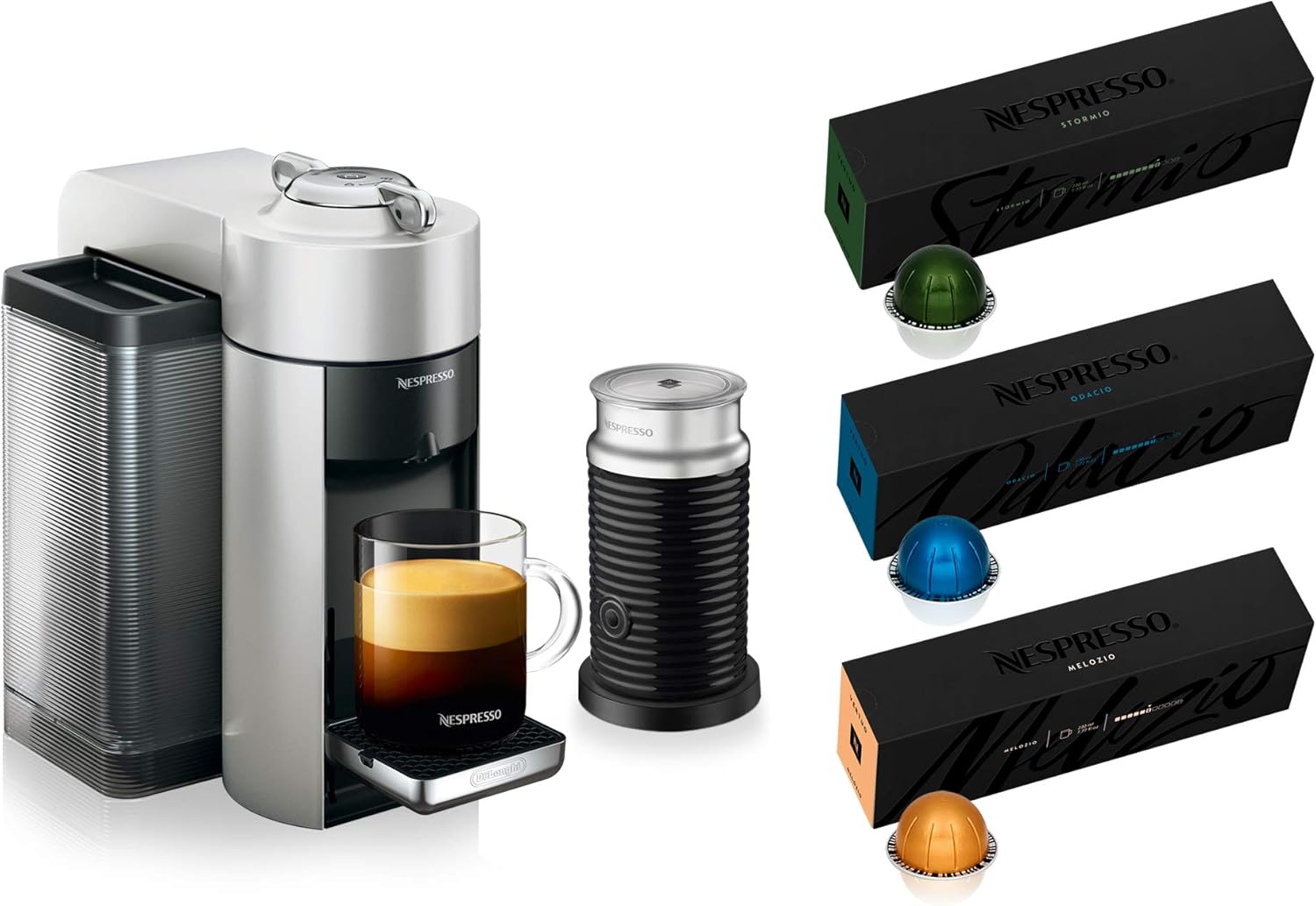 Nespresso Vertuo Coffee and Espresso Maker,1597 ml, by De'Longhi, Graphite Metal