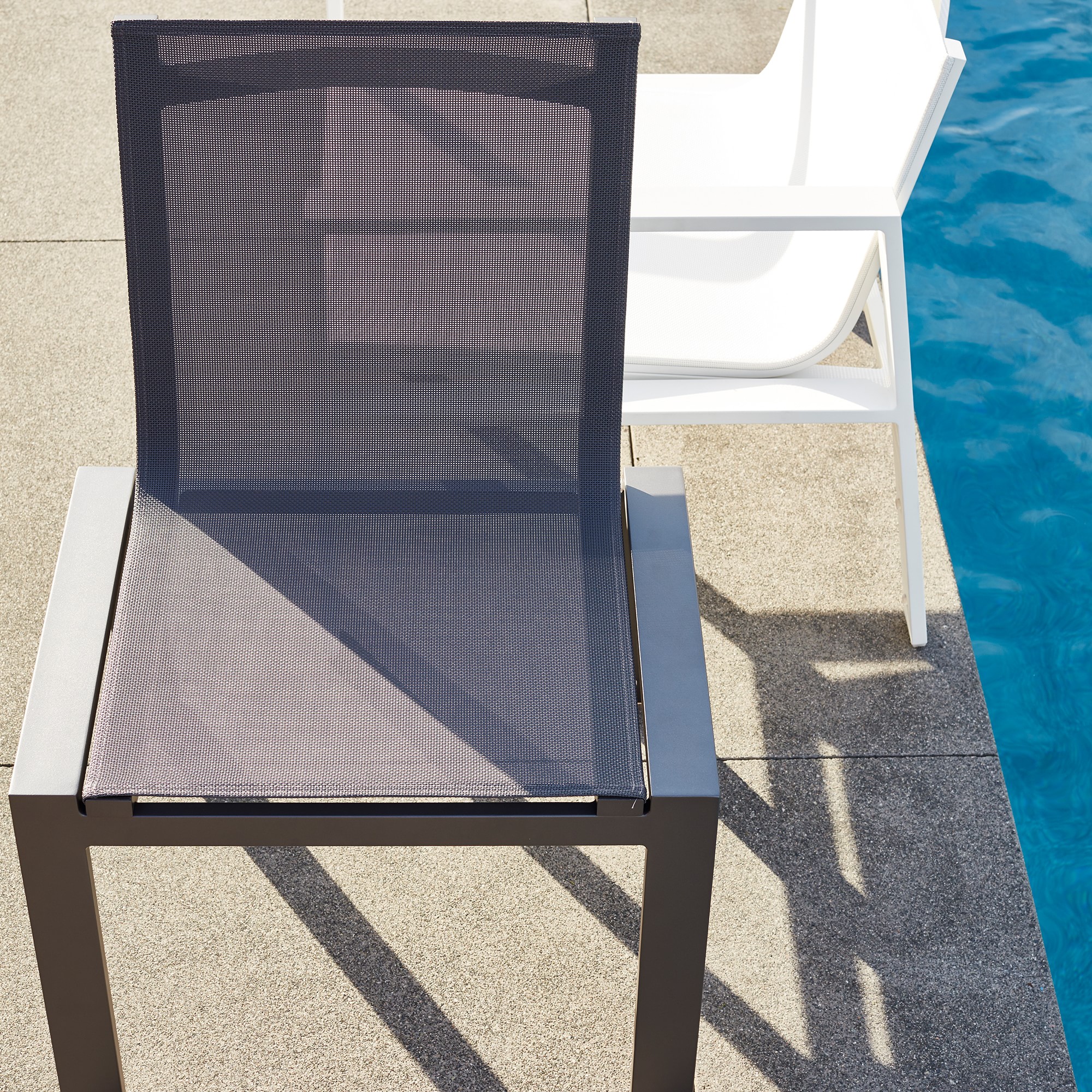 Santa Barbara Outdoor Metal Dining Side Chair