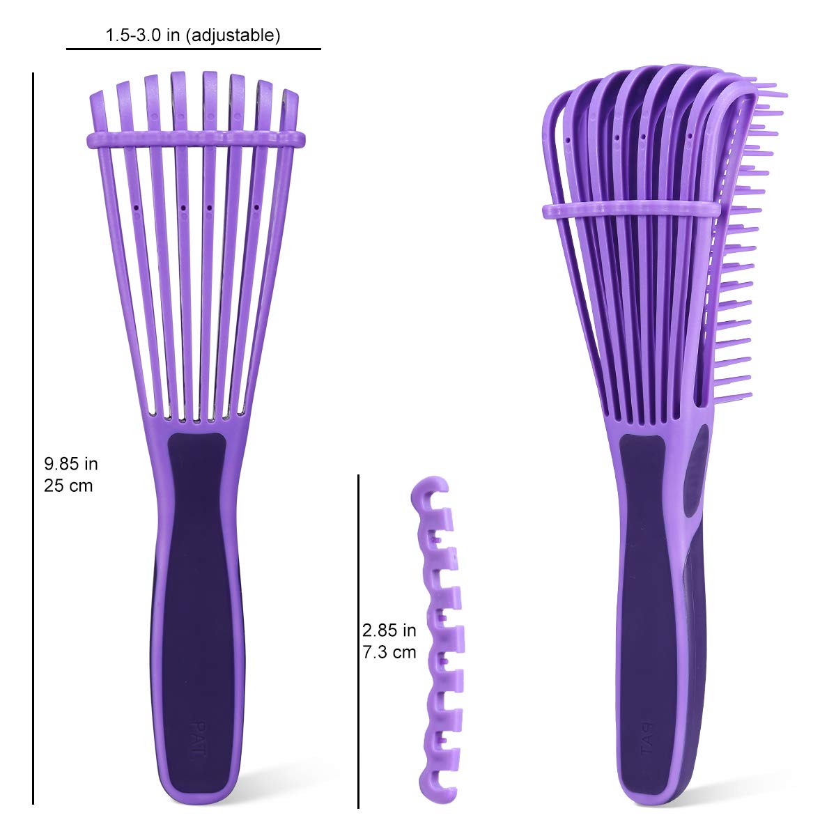 BESTOOL Hair Brush, Detangling Brush for Natural Black and Curly Hair (Pink, Afro 3/4abc), Ideal for Wet or Dry Hair