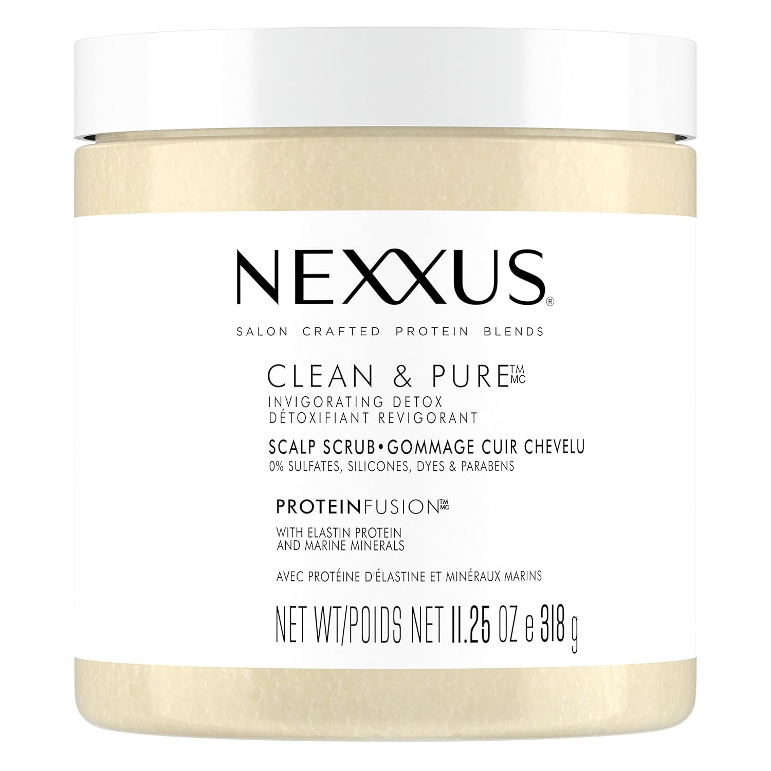 Nexxus Sulfate-Free Hair Scrub Exfoliating Scalp Scrub To Nourish & Clarify Silicone, Dye, & Paraben Free Hair Scrub 10 oz
