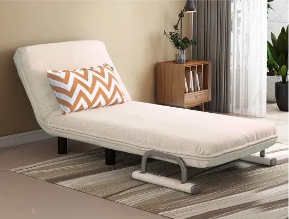 Folding sofa bed leisure recliner fabric breathable lazy sofa