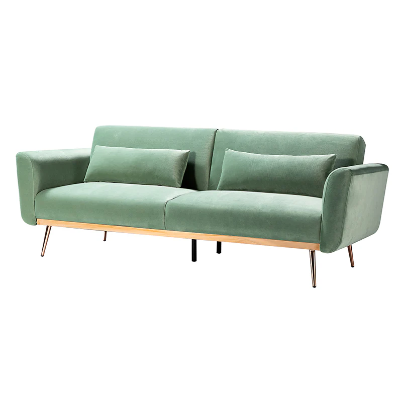 Agnes Retro Style Velvet Sleeper Sofa