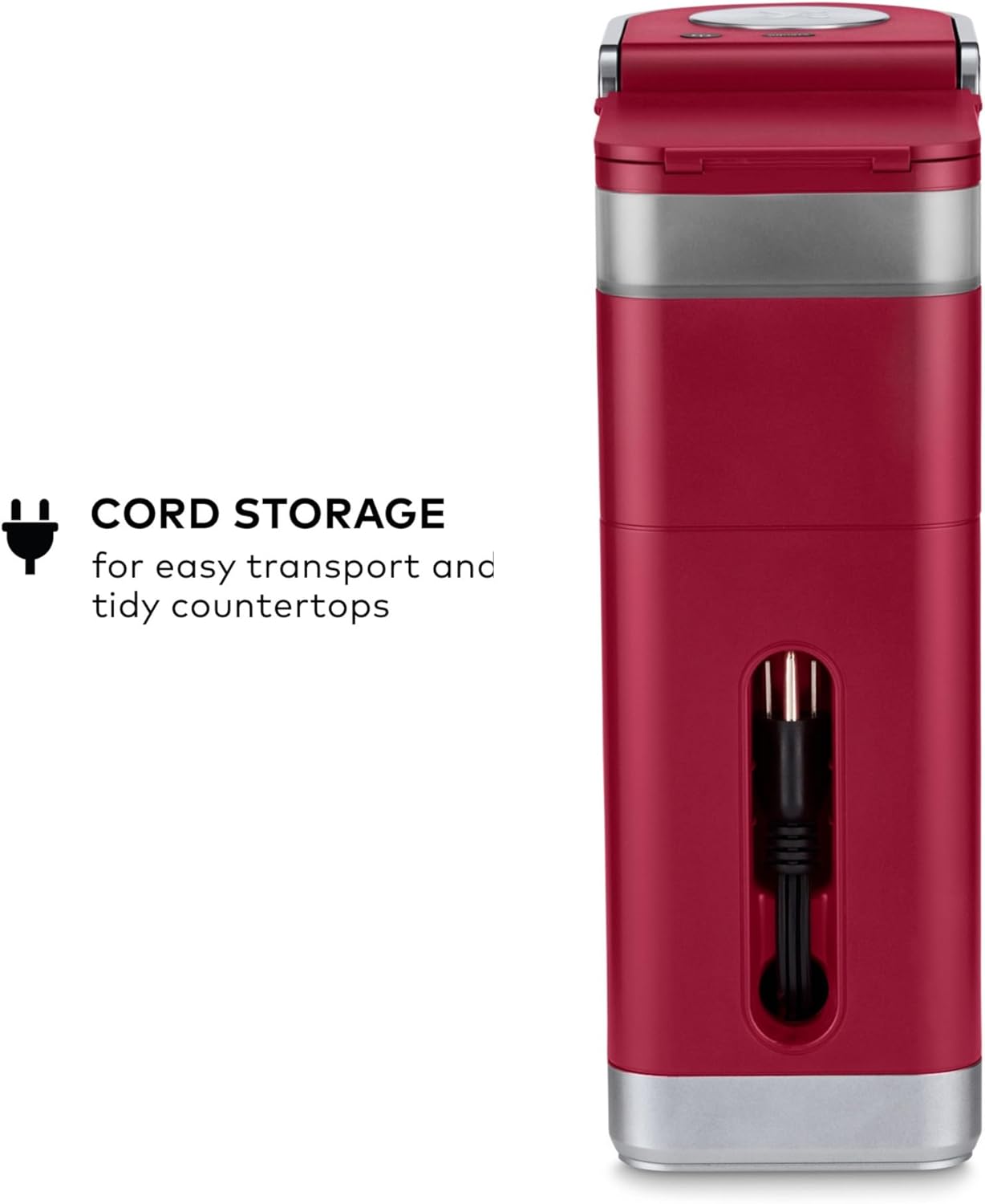 Keurig K-Mini Plus Single Serve K-Cup Pod Coffee Maker, with 6 to 12oz Brew Size, Stores up to 9 K-Cup Pods, Travel Mug Friendly, Matte Black