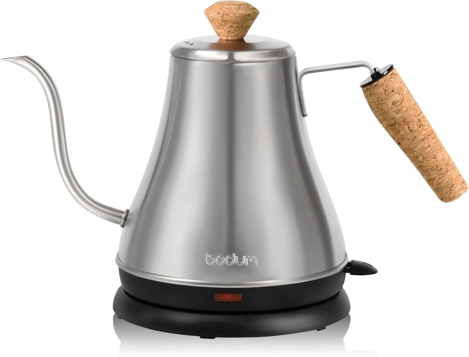 Bodum 27oz Bistro Gooseneck Electric Water Kettle, Pour Over Coffee & Tea, Stainless Steel, Matte Black