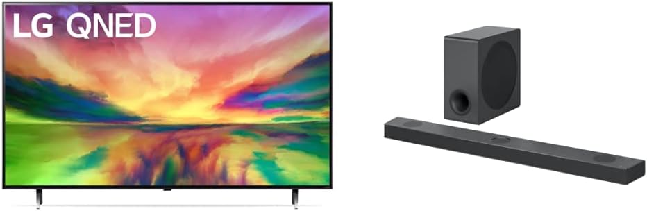 LG QNED80 Series 65-Inch Class QNED Mini LED Smart TV 4K Processor Smart Flat Screen TV for Gaming with Magic Remote AI-Powered 65QNED80URA, 2023 with Alexa Built-in,Black