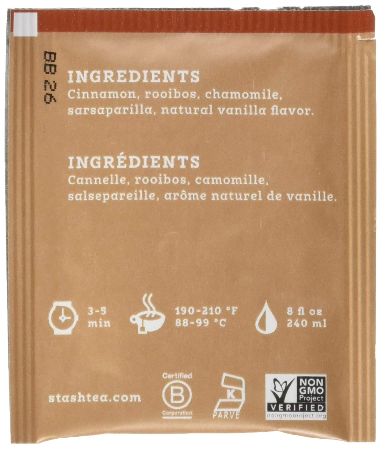 Stash Tea Double Bergamot Earl Grey Black Tea, Box of 100 Tea Bags