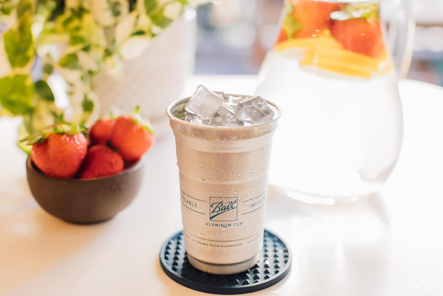 Ball Aluminum Cup Recyclable Party Cups, 20 oz. Cup, 30 Cups Per Pack