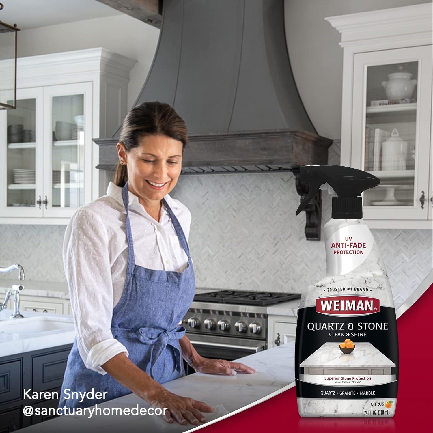 Weiman Quartz Countertop Cleaner and Polish (2 Pack w/Micro Towel) Clean and Shine Your Quartz Countertops Islands and Stone Surfaces with Ultra Violet Protection