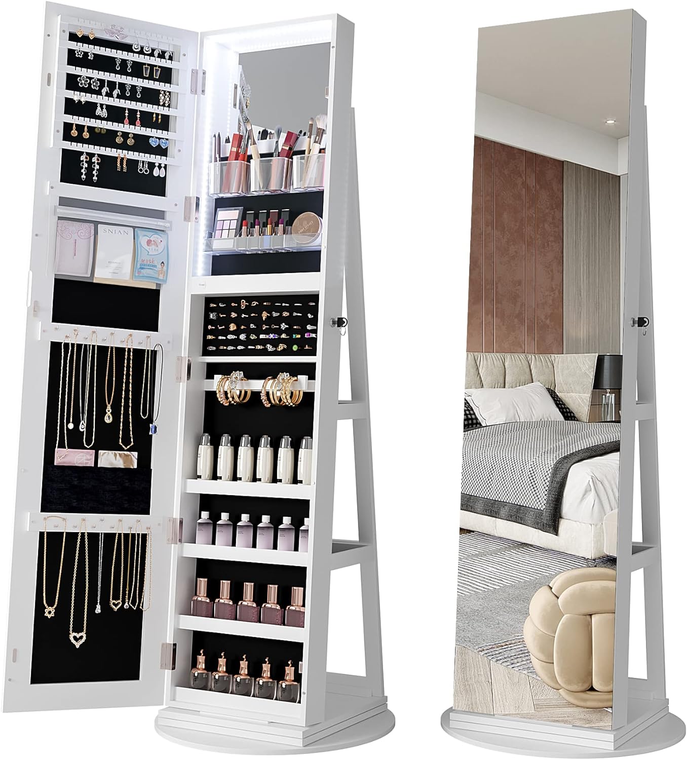 Revolving Jewelry Cabinet