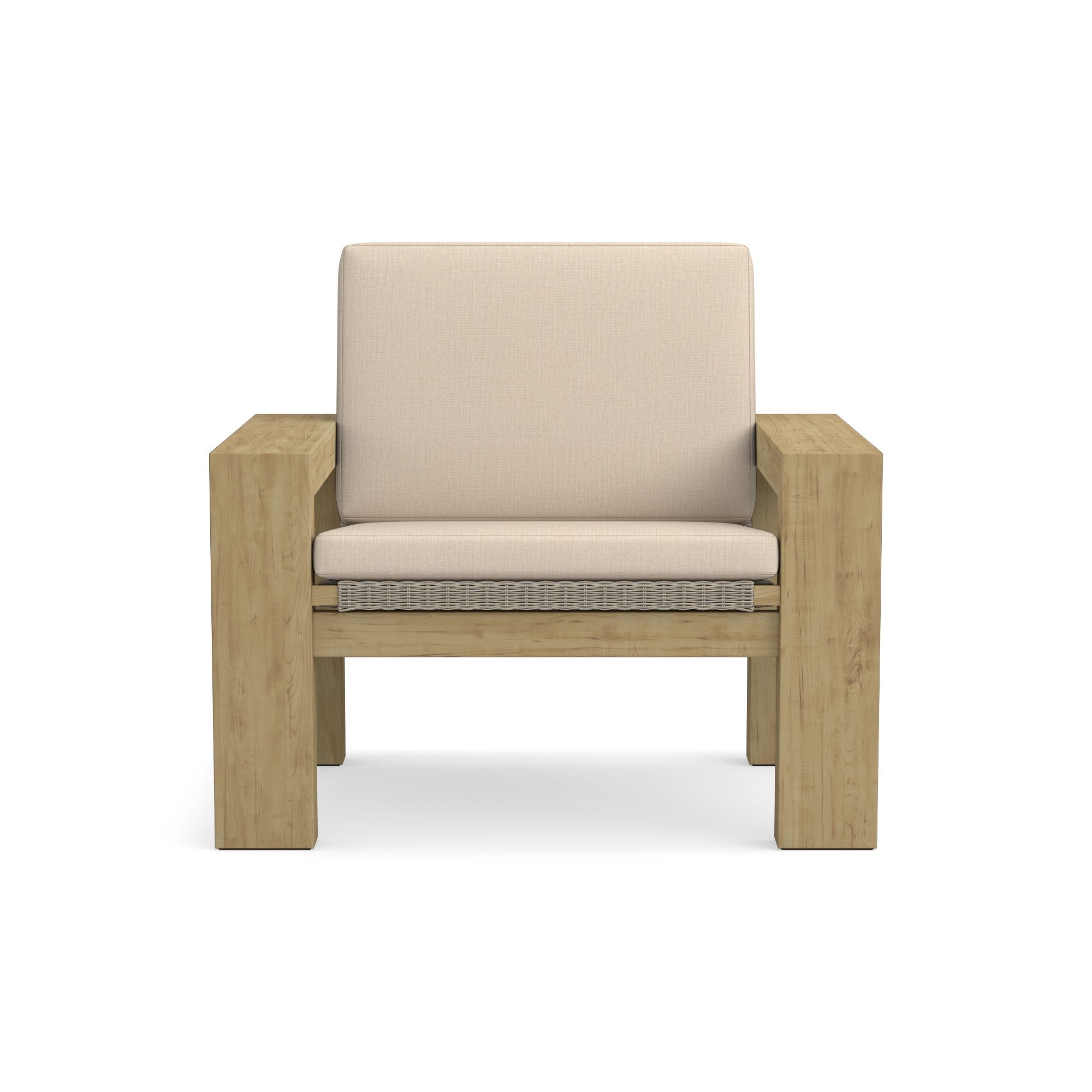 Larnaca Outdoor Teak x All-Weather-Weave Club Chair Cushions