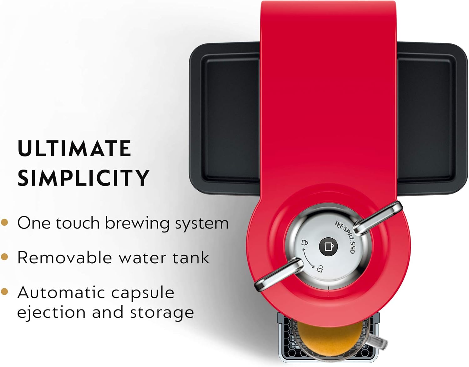 Nespresso Vertuo Coffee and Espresso Maker,1597 ml, by De'Longhi, Graphite Metal