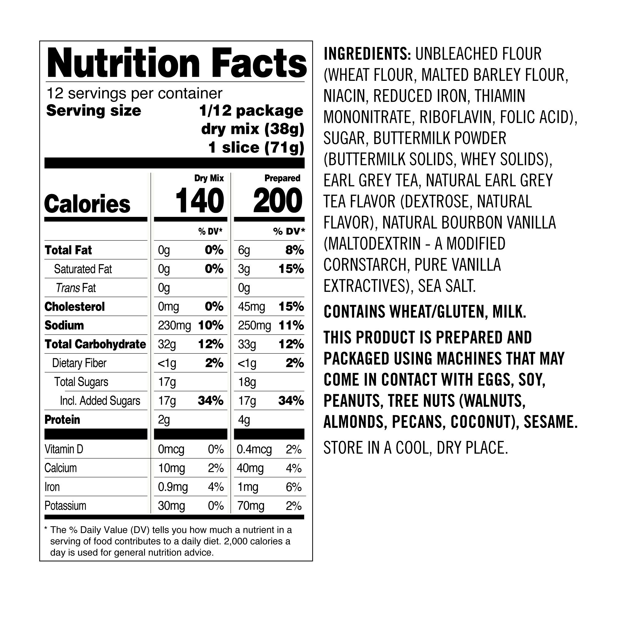 Bridgerton x Williams Sonoma Quick Bread Mix, Vanilla Earl Grey