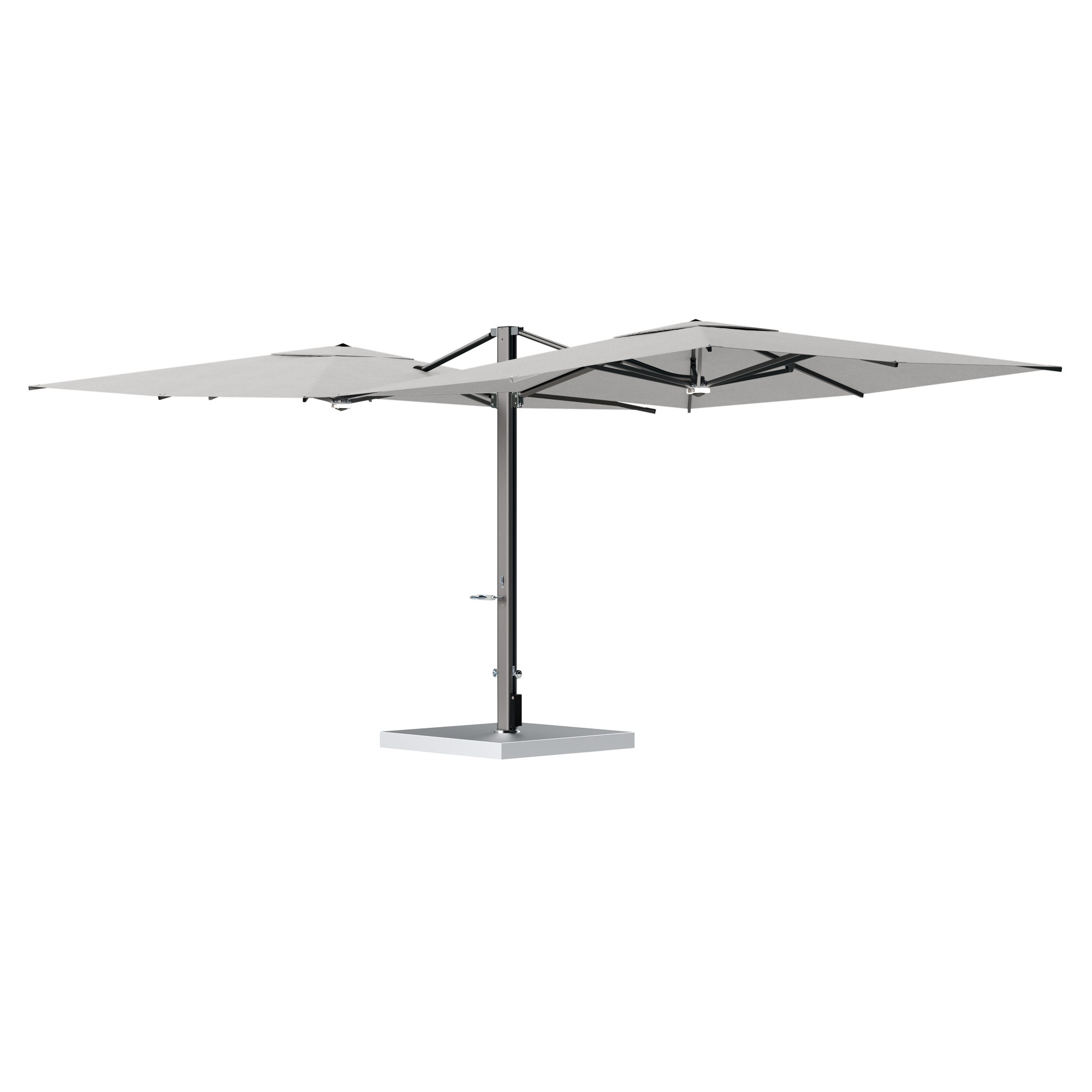 10' Sqaure Performance Dual Cantilever Umbrella