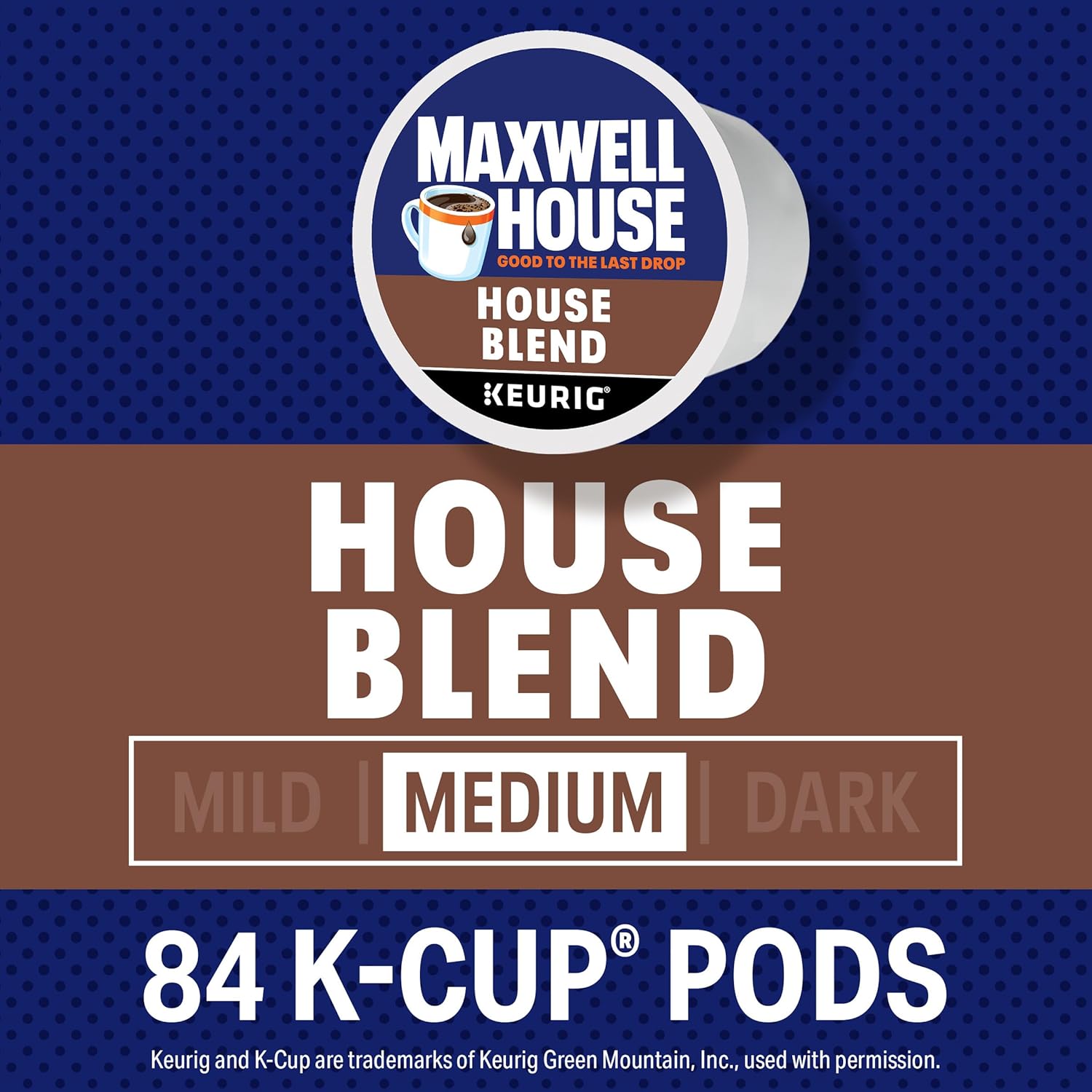 Maxwell House House Blend Medium Roast K-Cup Coffee Pods (84 ct Box)