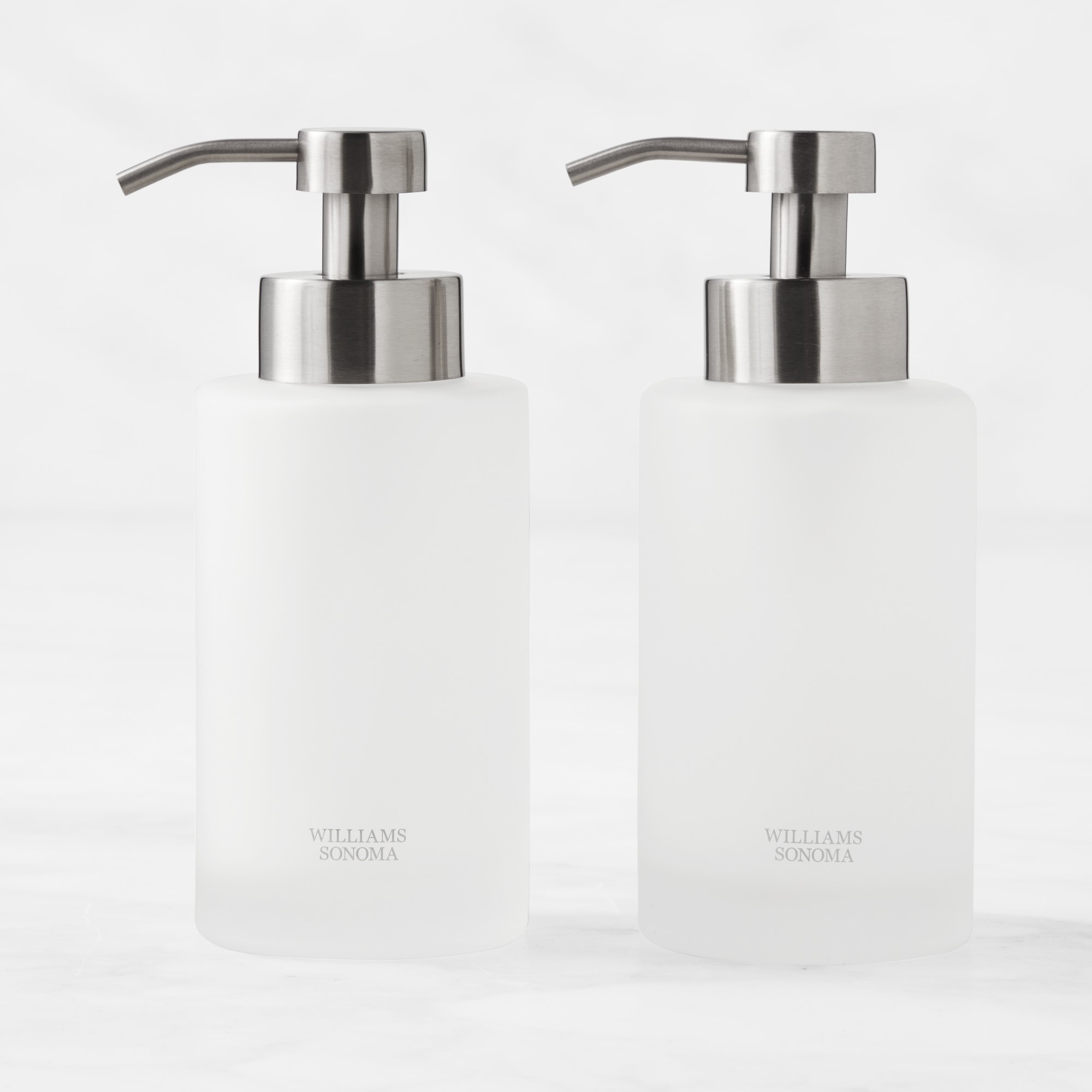 Hold Everything Frosted Glass Soap & Lotion Dispenser, 16oz.