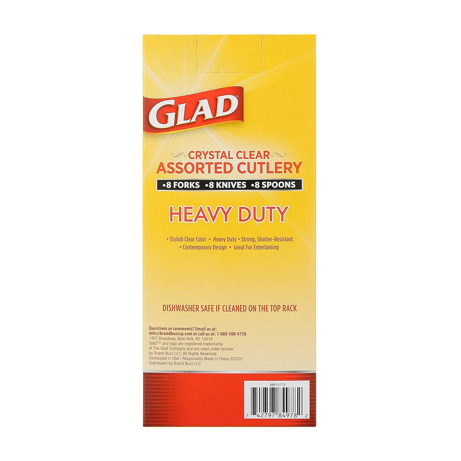 Glad, 240 Count (Pack of 1), Clear Assorted Cutlery