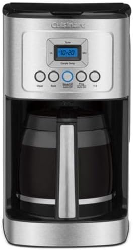 Cuisinart Coffee Maker, 14-Cup Glass Carafe, Fully Automatic for Brew Strength Control & 1-4 Cup Setting, Stainless Steel, DCC-3200P1