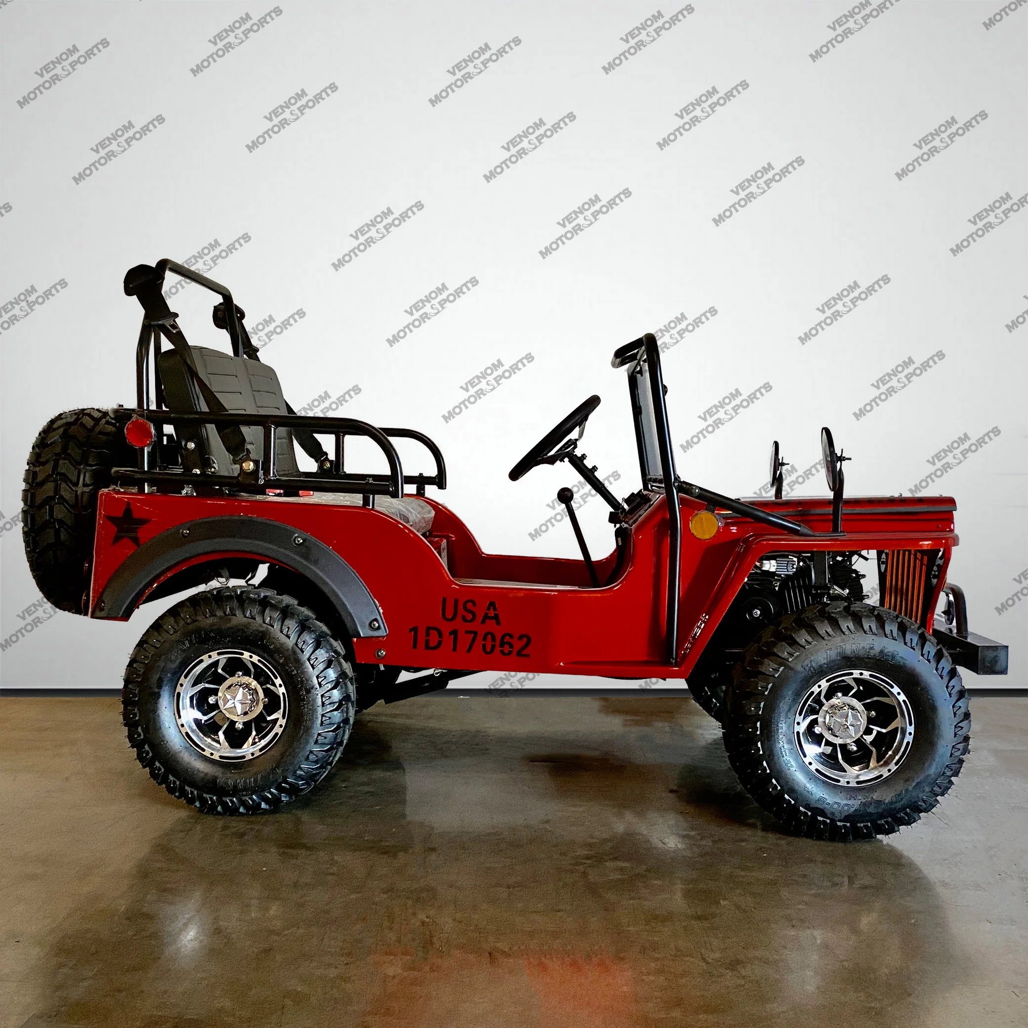 Venom Mini Jeep | 125cc | 2 Seater | Willys Edition | 3 Speed