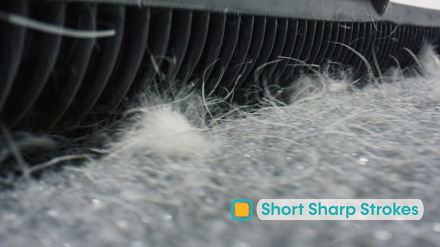 FURemover Original Indoor Pet Hair Rubber Broom with Carpet Rake and Squeegee, Black and Yellow