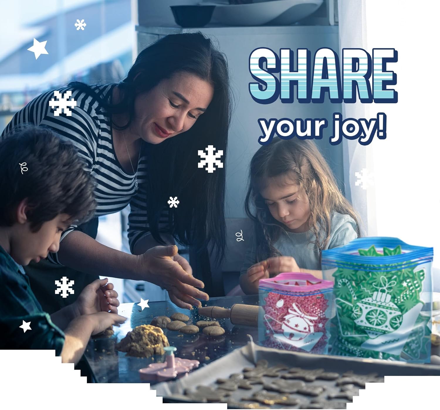 Ziploc Gallon Food Storage Freezer Bags, Stay Open Design with Stand-Up Bottom, Easy to Fill, 60 Count