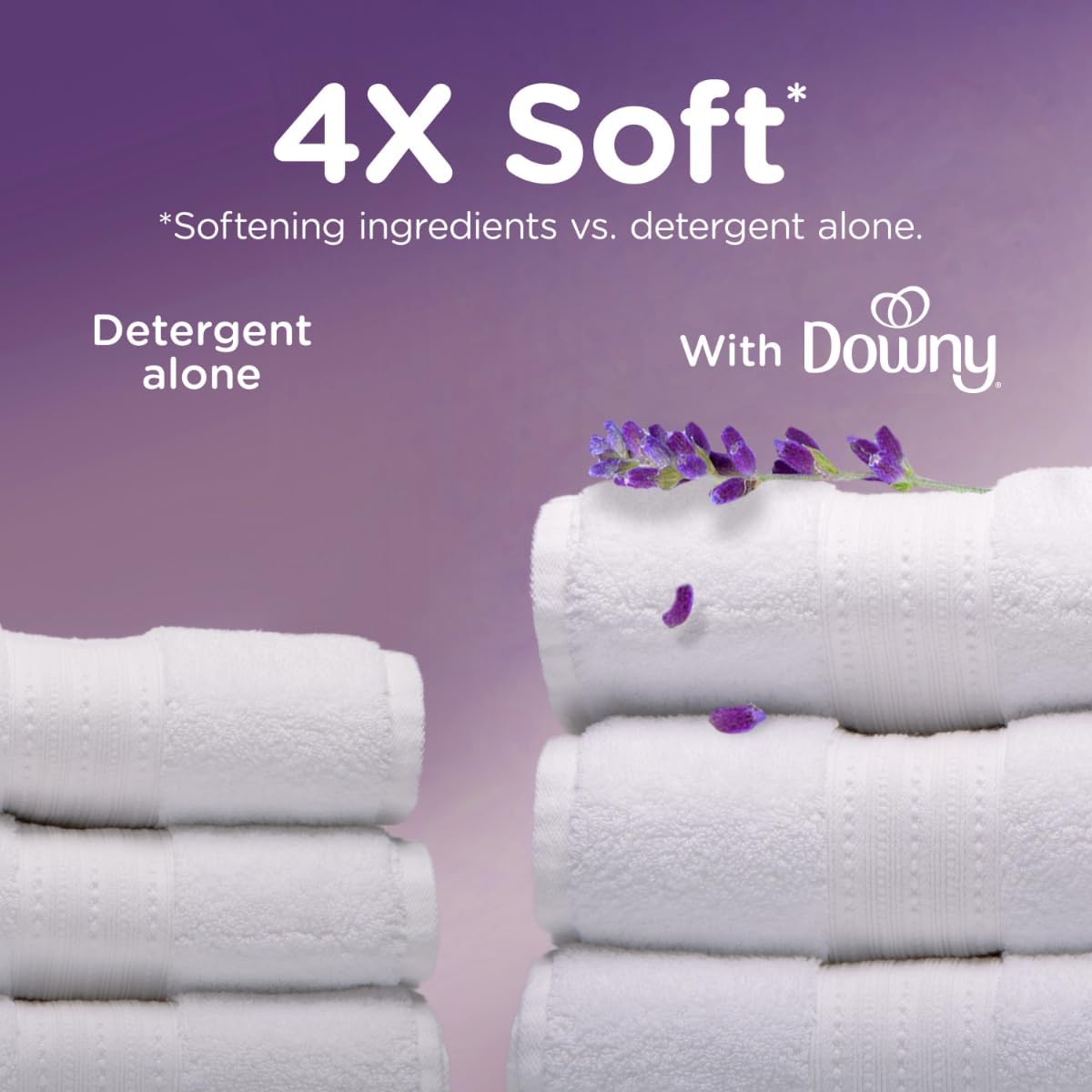 Downy Infusions Laundry Fabric Softener Liquid, CALM, Lavender and Vanilla Bean Scent, 56 fl oz (Pack of 2)