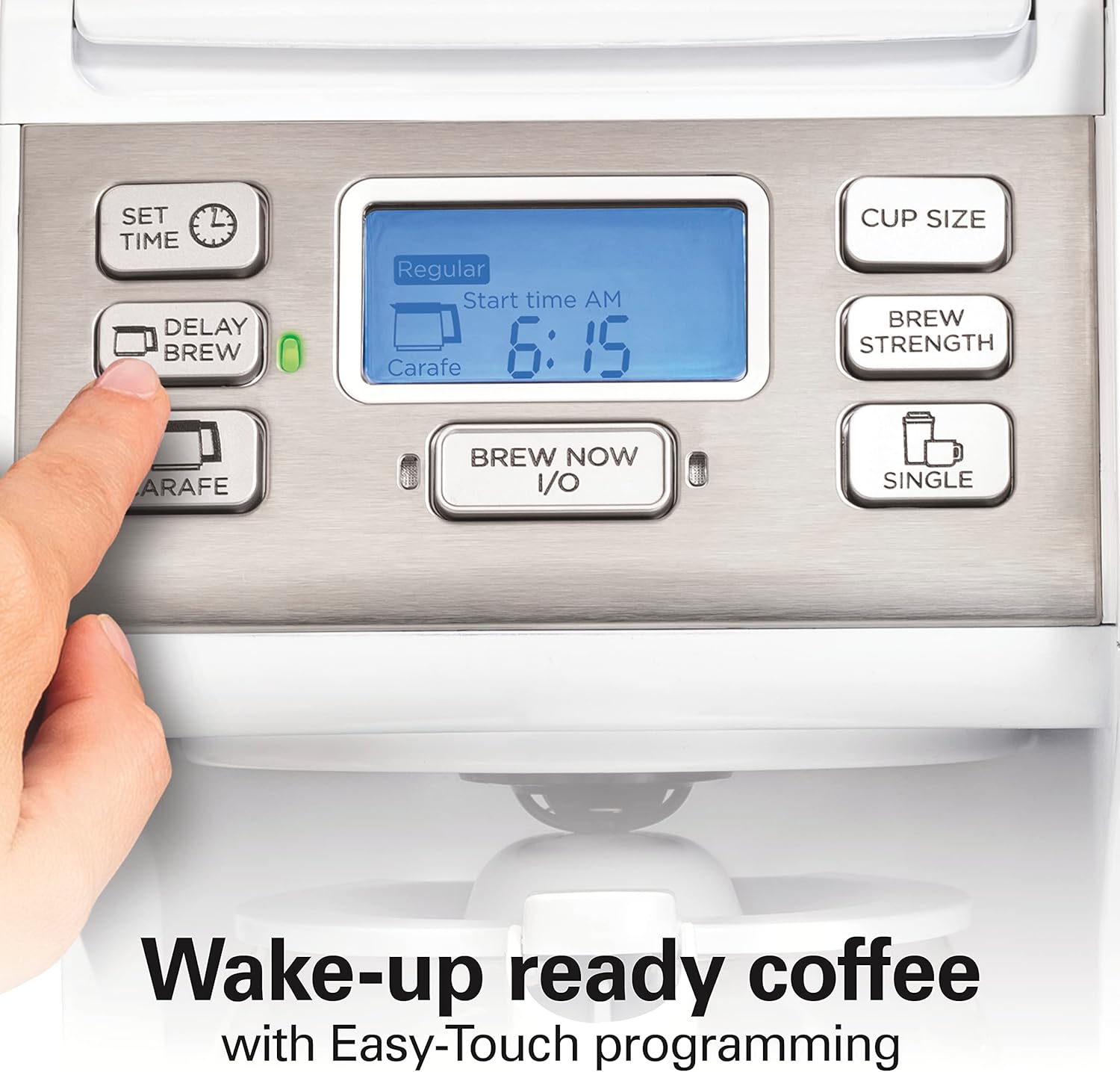 Hamilton Beach FlexBrew Trio 2-Way Coffee Maker, Compatible with K-Cup Pods or Grounds, Combo, Single Serve & Full 12c Pot, Black - Fast Brewing (49902)