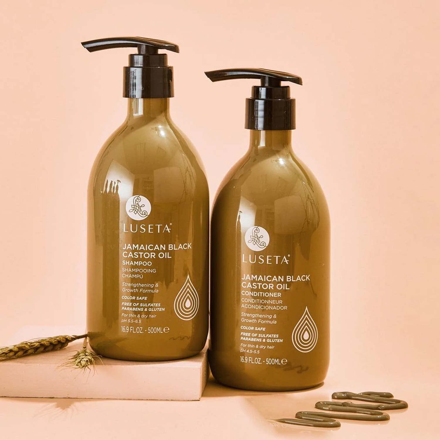 Luseta Biotin Shampoo and Conditioner for HairGrowth - Thickening Shampoo for Thinning Hair andHair Loss - Infused with Argan Oil to Repair DamagedDry Hair - Sulfate Free Paraben Free-2 x 16.9 fl oz